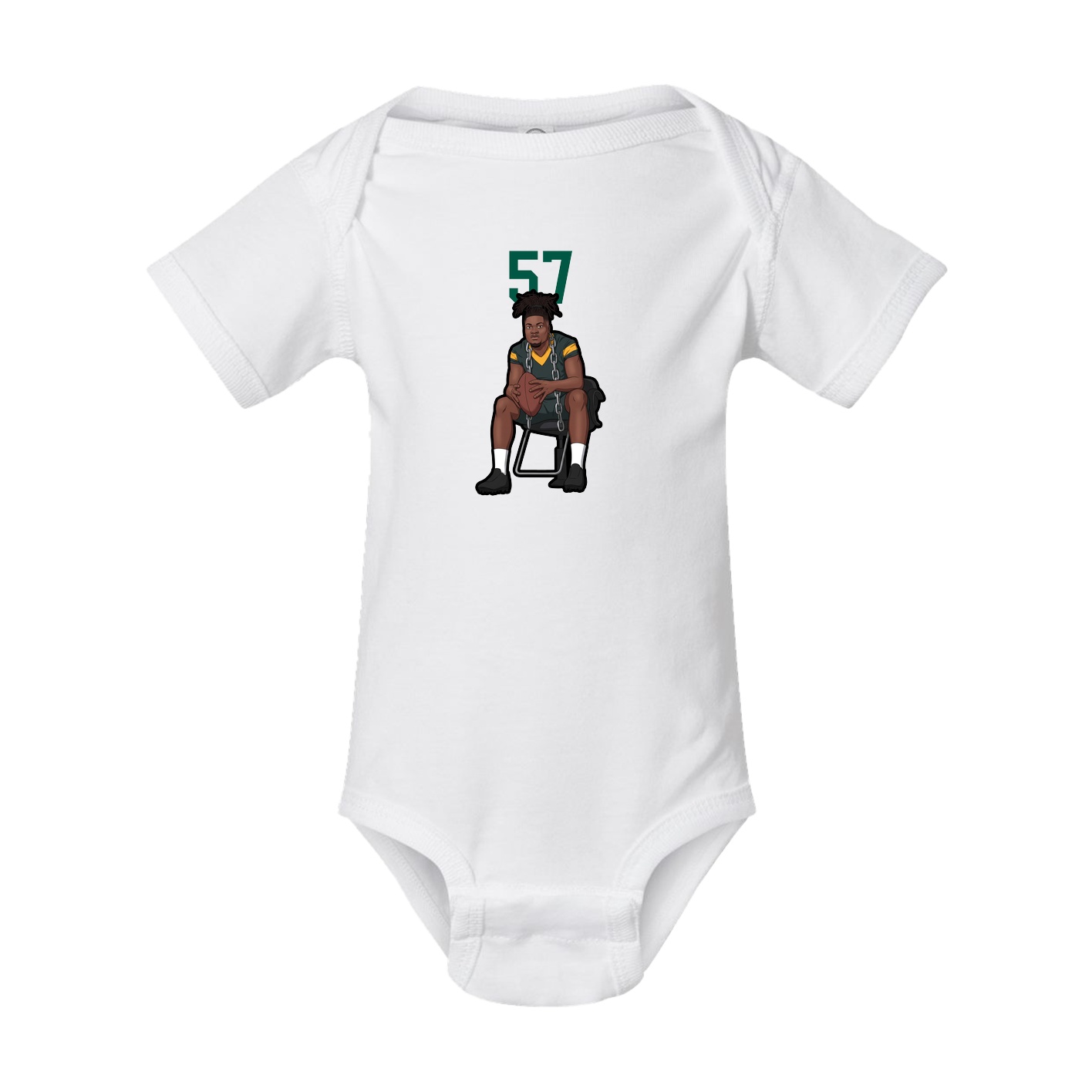 Baby Onesie — Number Top in White