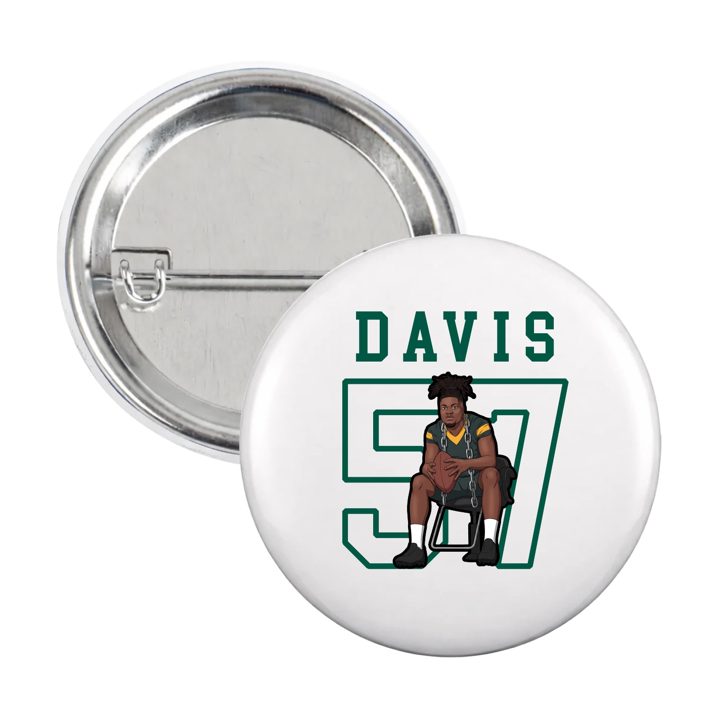 Game Day Button — Shirsey in White