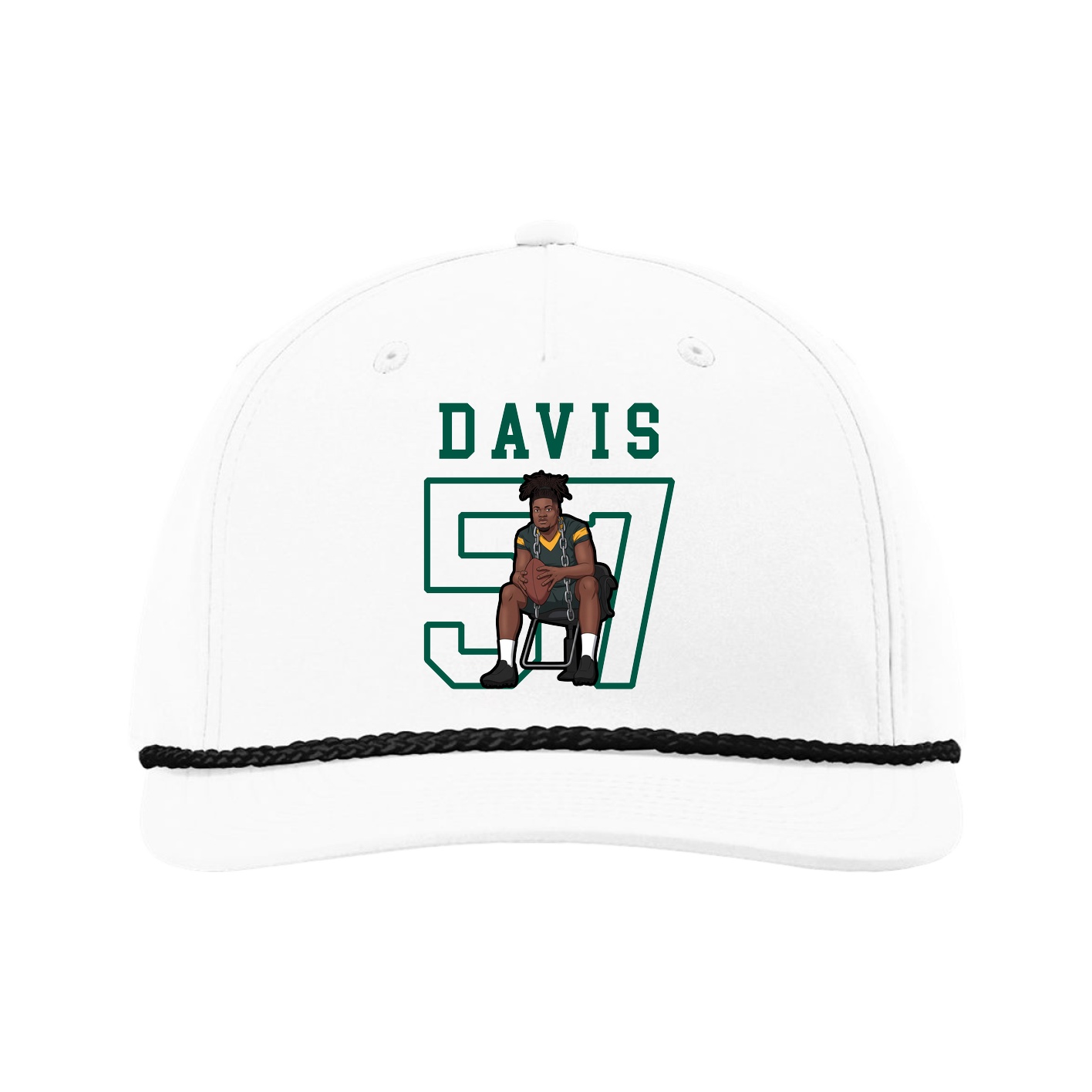 Five-Panel Classic Rope Cap — Shirsey in White