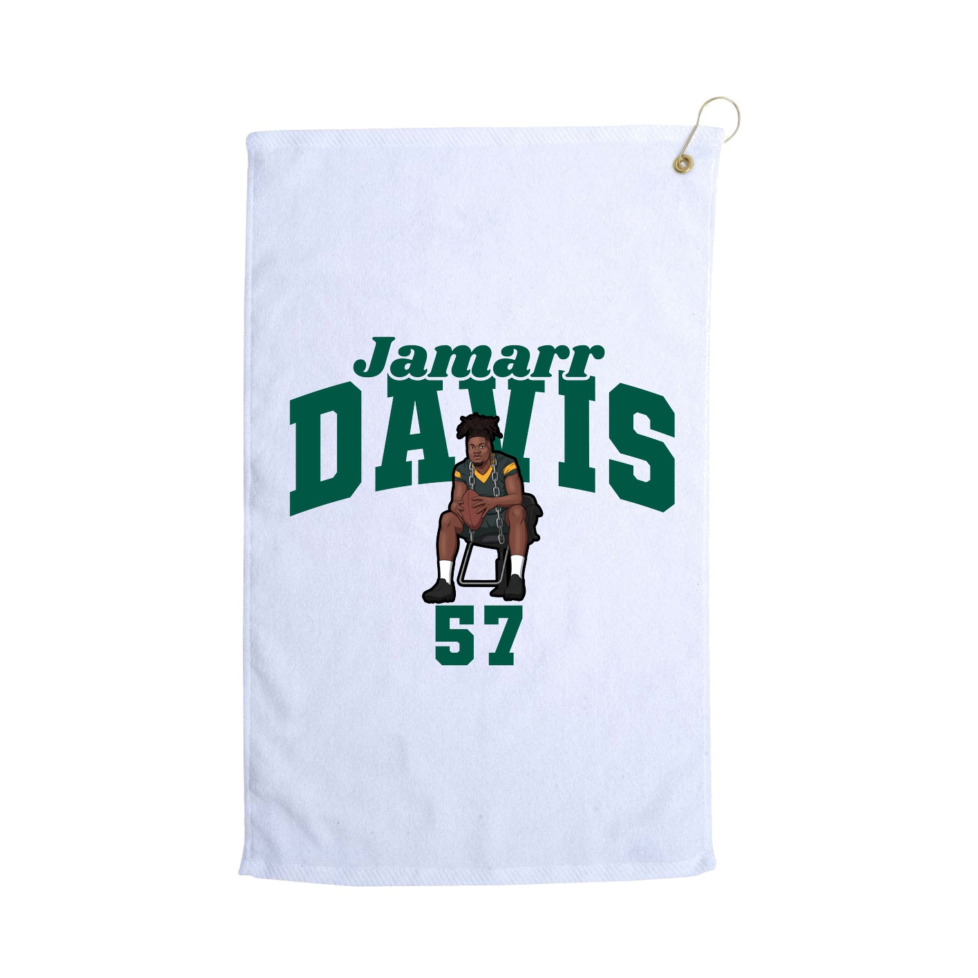 Golf Towel — Signature Arch in White