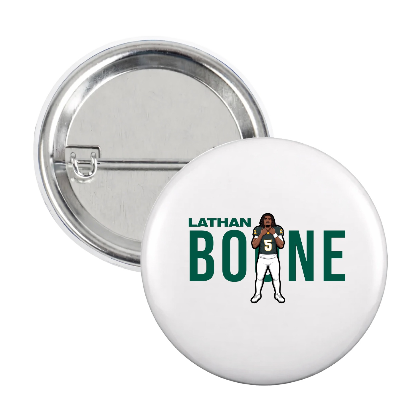 Game Day Button — Player Name in White