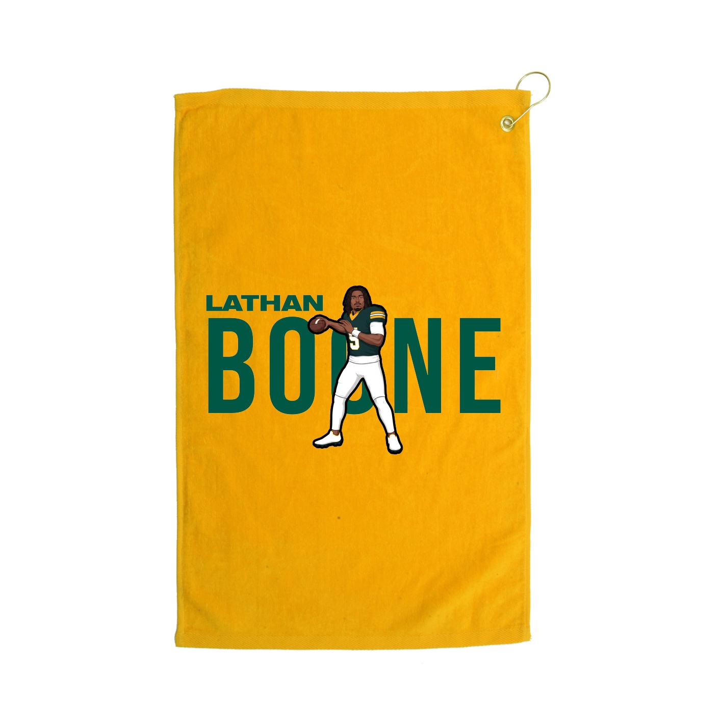 Golf Towel — Player Name in Gold