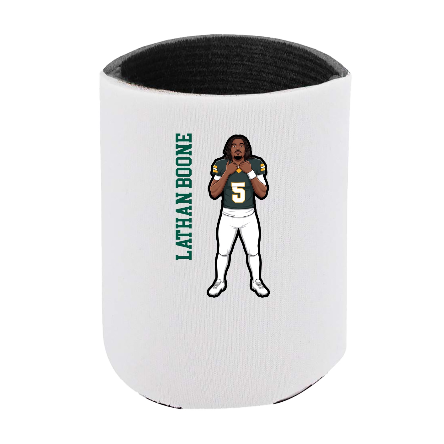 Can Holder — Name Vertical in White