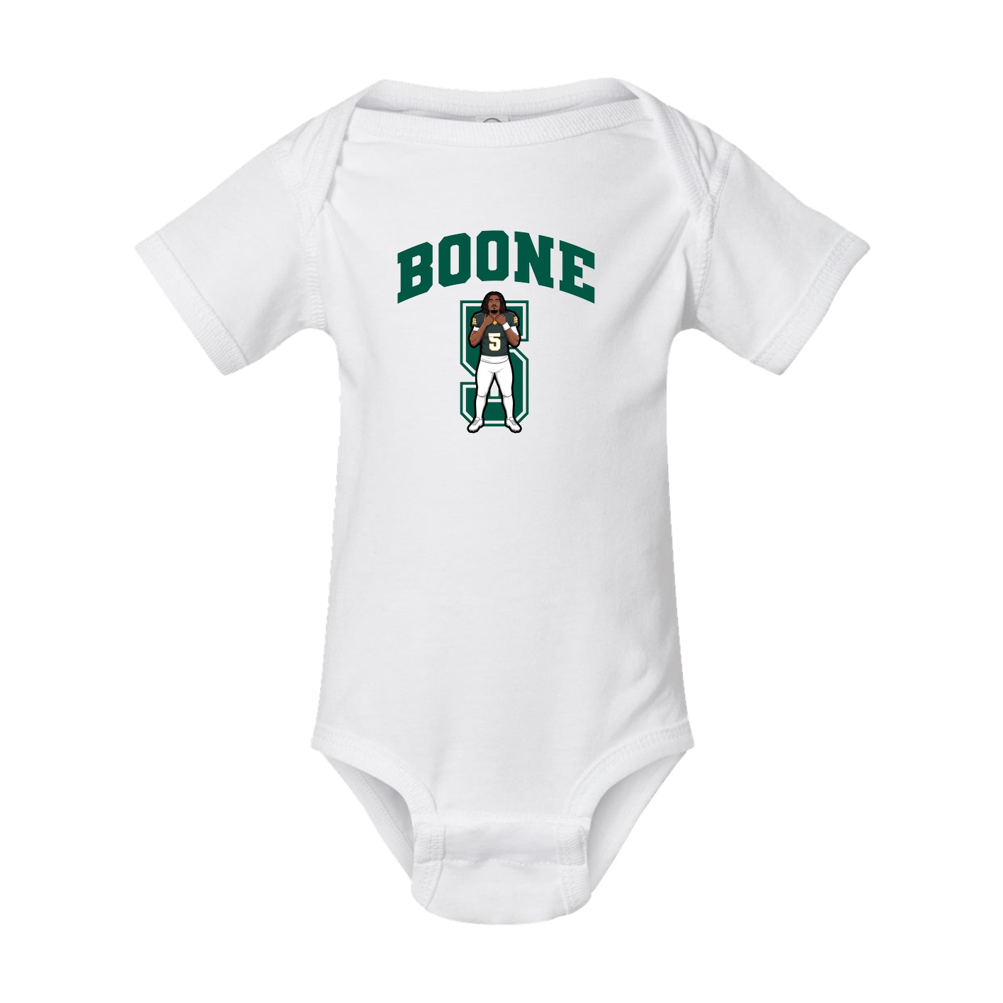 Baby Onesie — Number in White