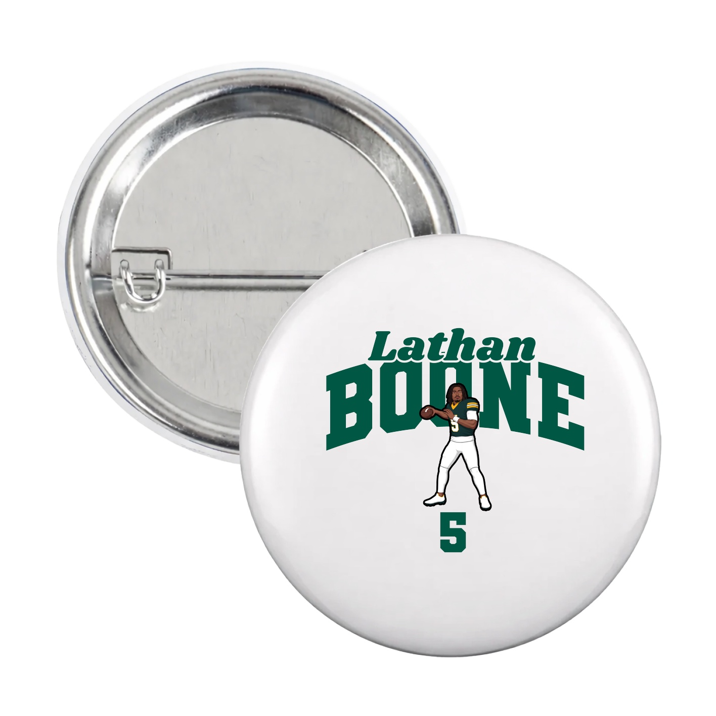 Game Day Button — Signature Arch in White