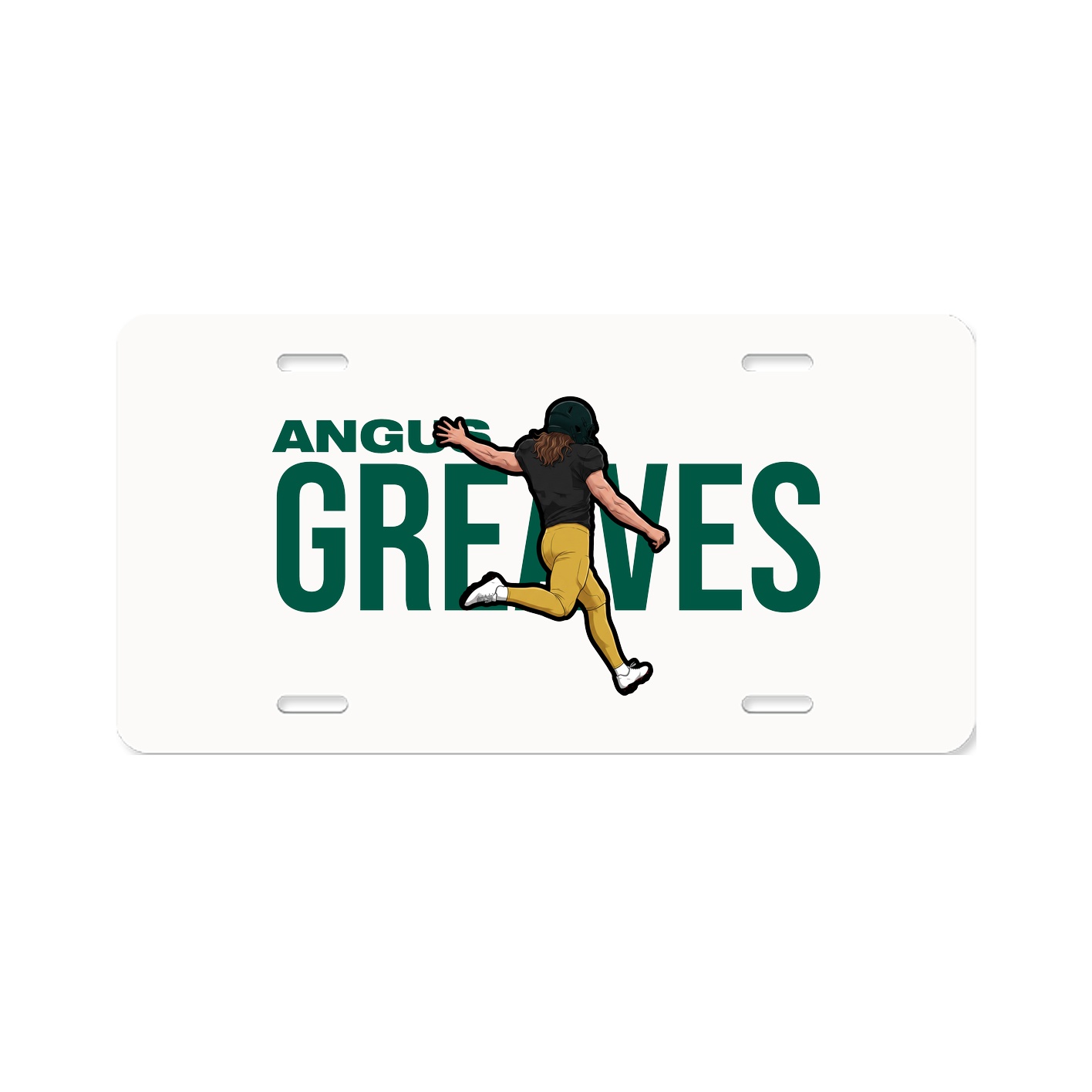 License Plate — Player Name in Classic