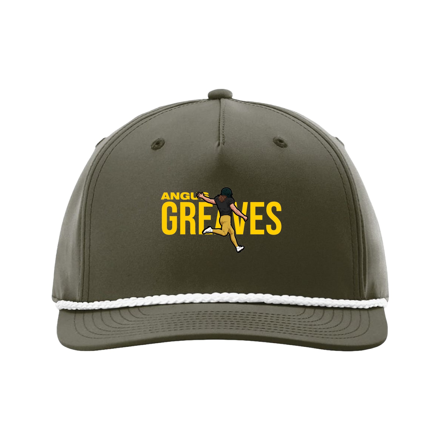 Five-Panel Classic Rope Cap — Player Name in Green