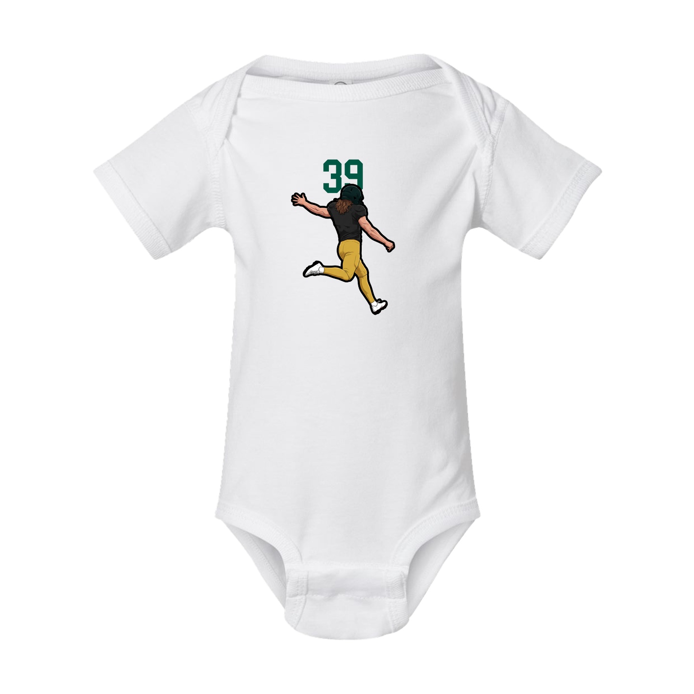 Baby Onesie — Number Top in White