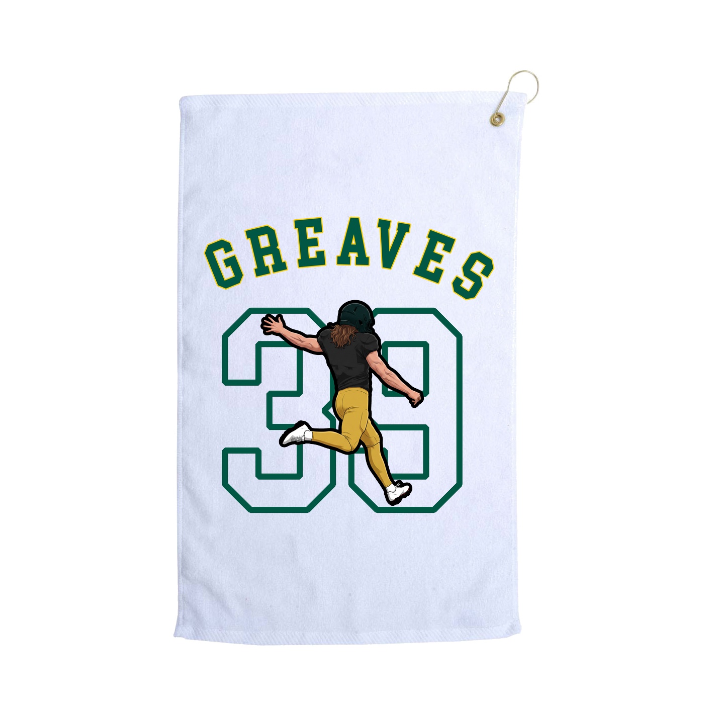 Golf Towel — Shirsey Arch in White