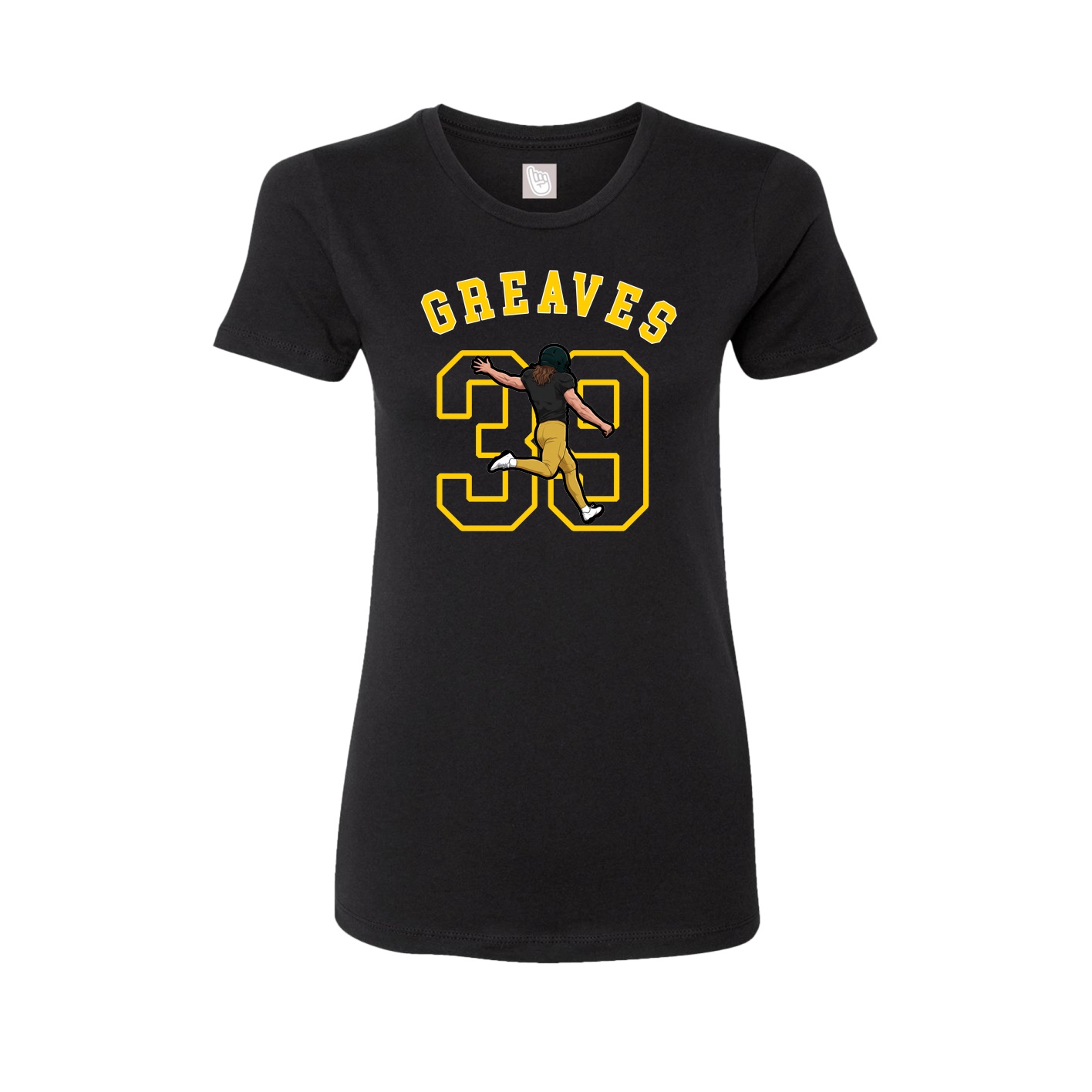 Fitted Women's Tee — Shirsey Arch in Black