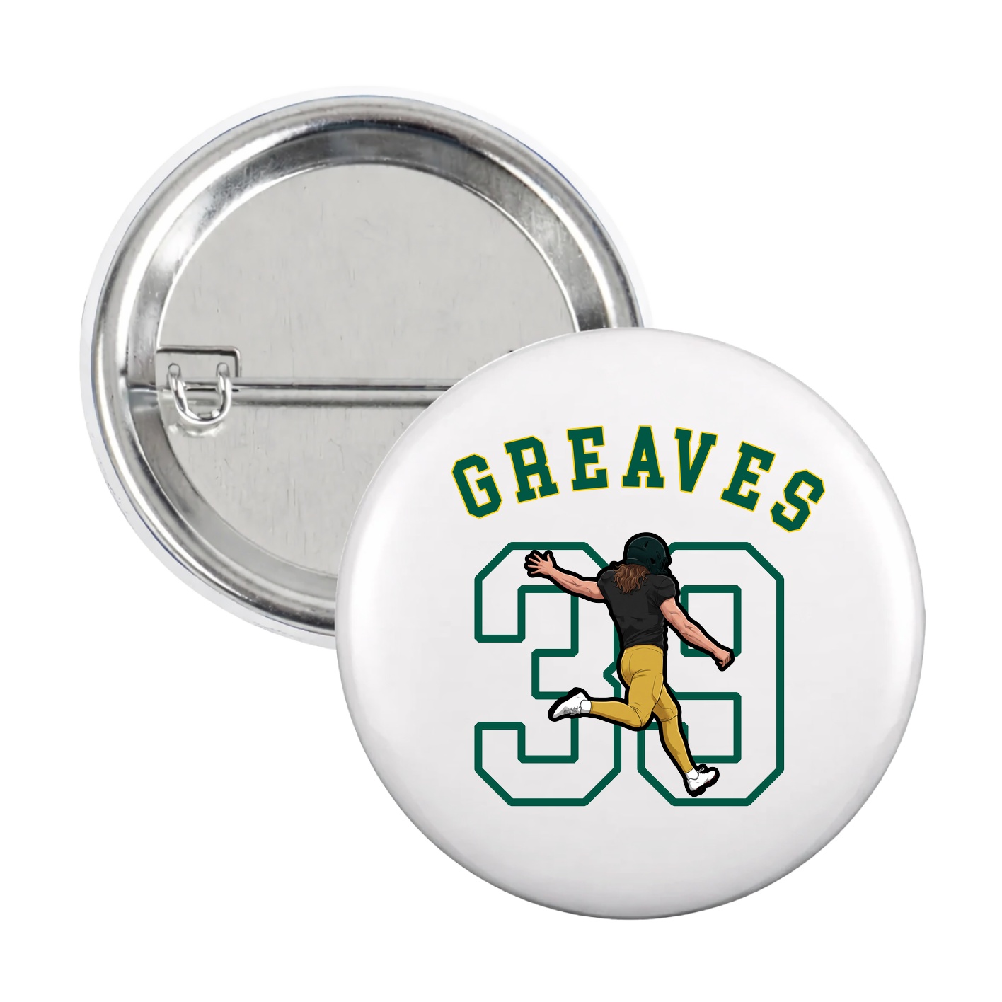 Game Day Button — Shirsey Arch in White