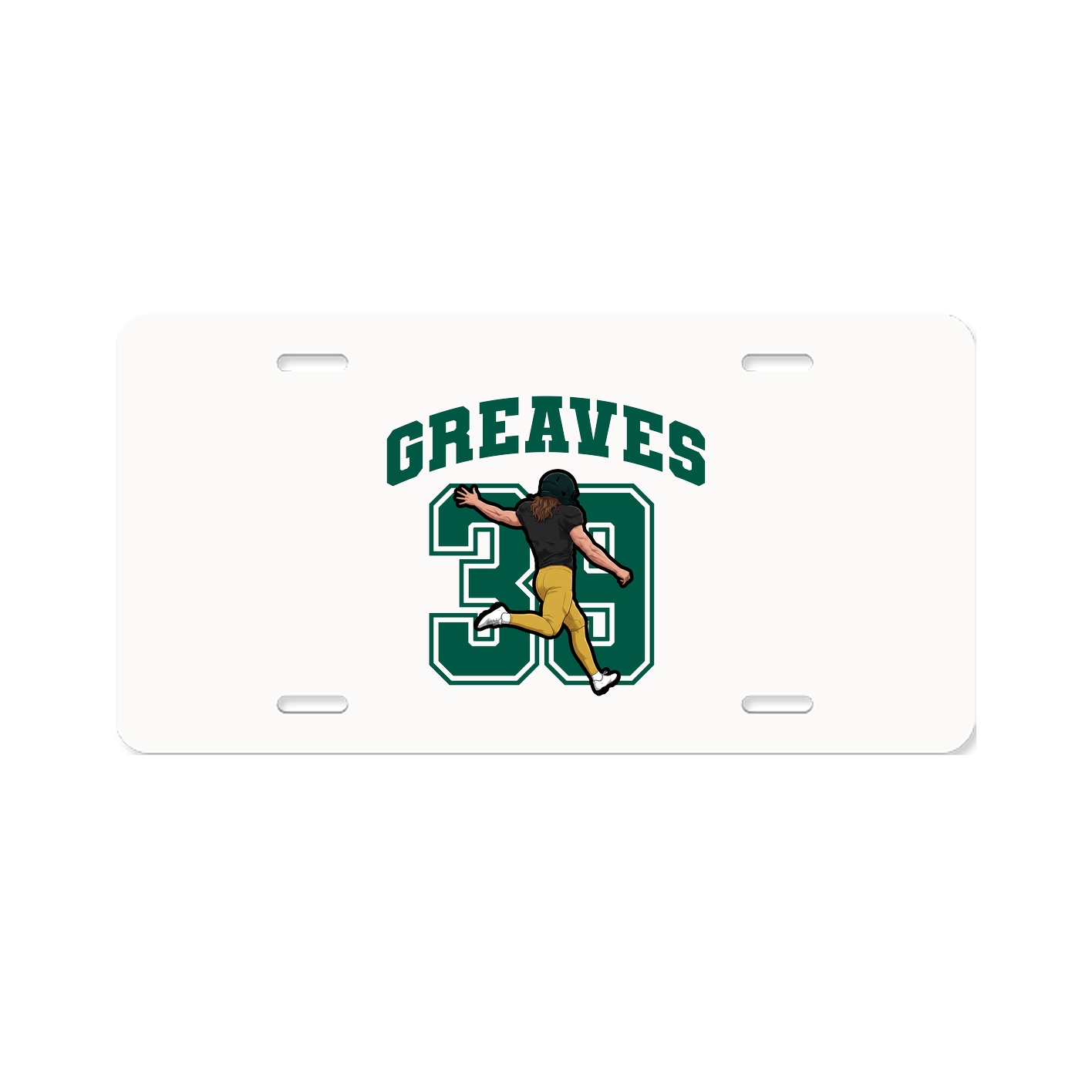 License Plate — Number in Classic