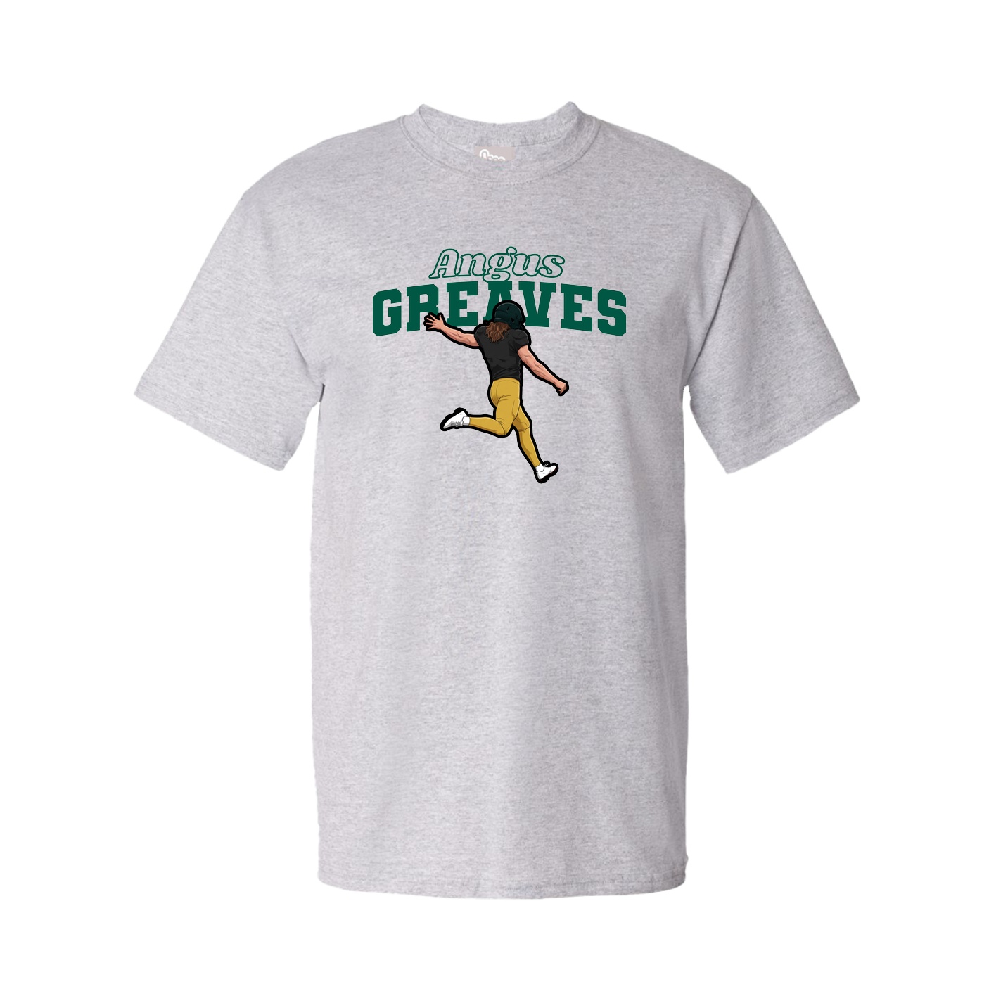 Youth Tee — Name Arch in Grey