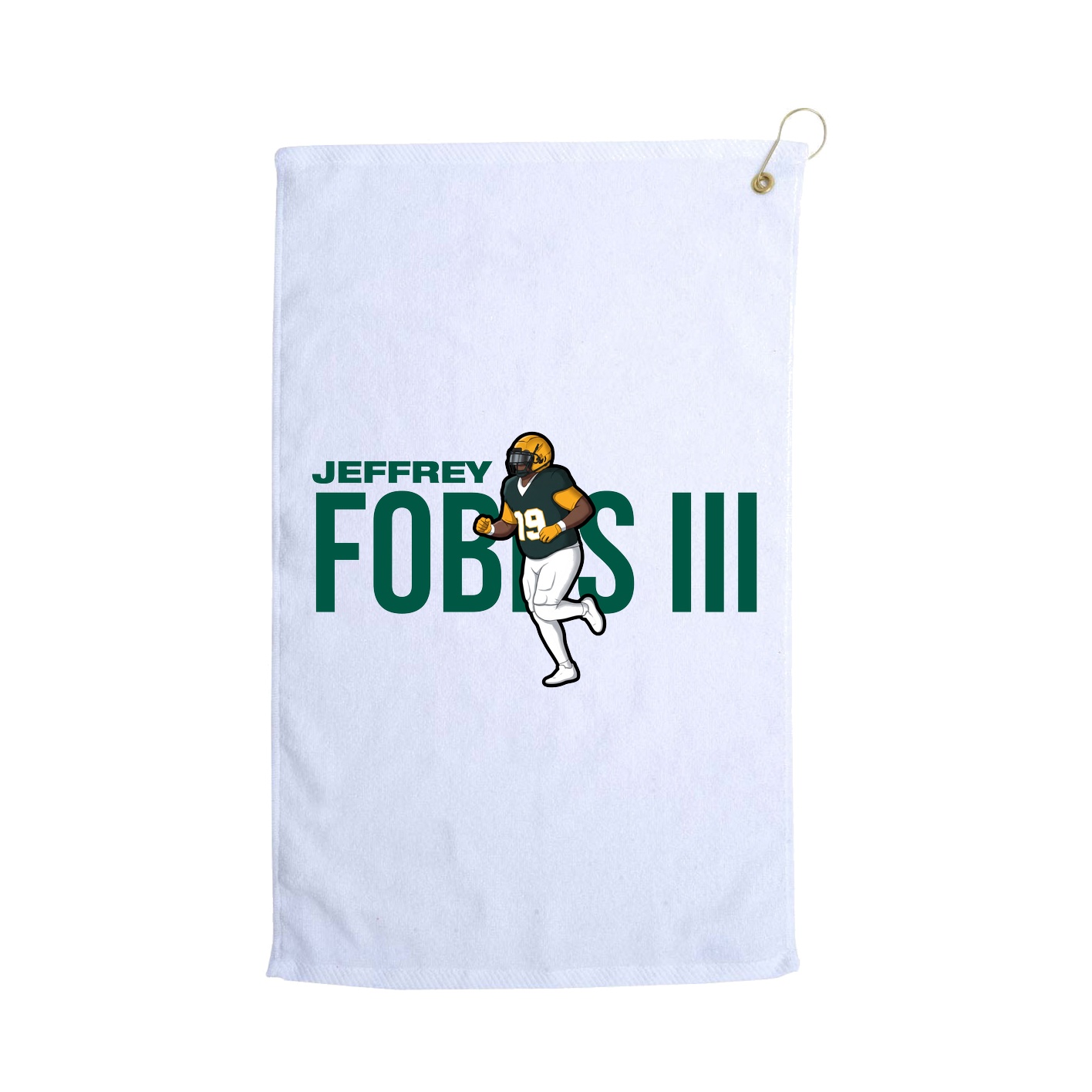 Golf Towel — Player Name in White