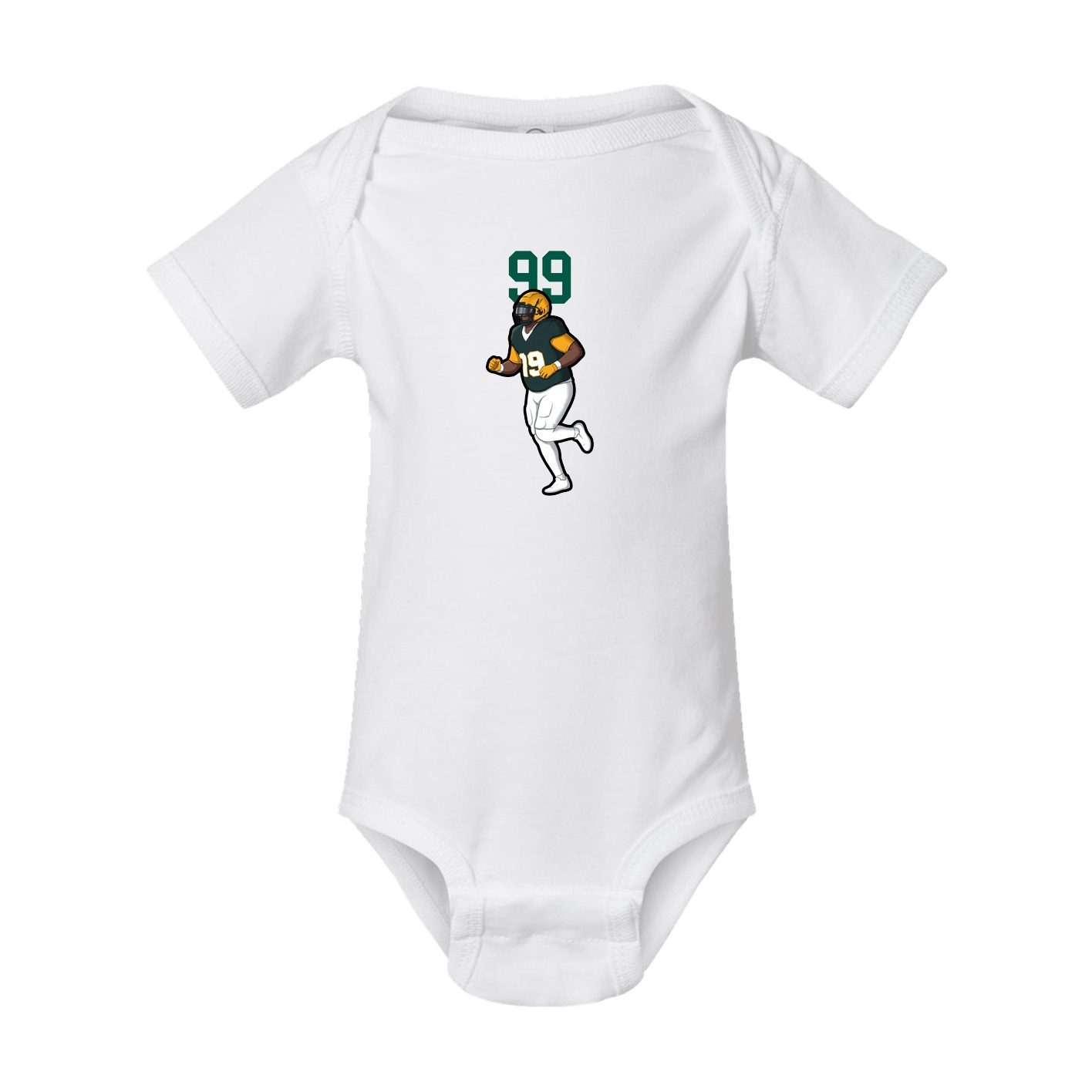 Baby Onesie — Number Top in White