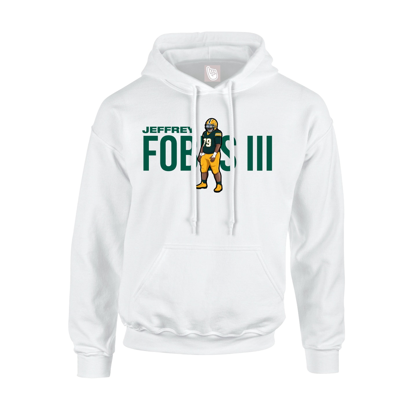 Hoodie — Player Name in White