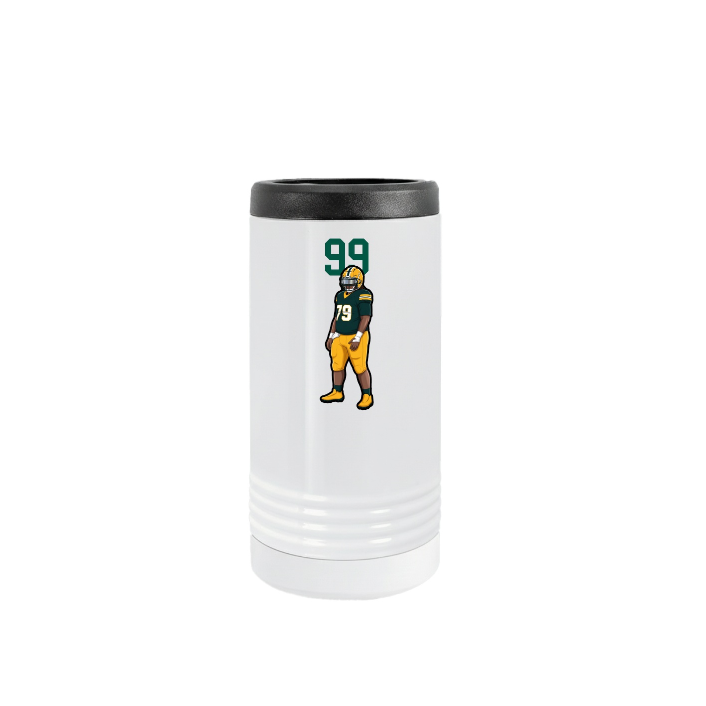 Slim Beverage Holder — Number Top in White