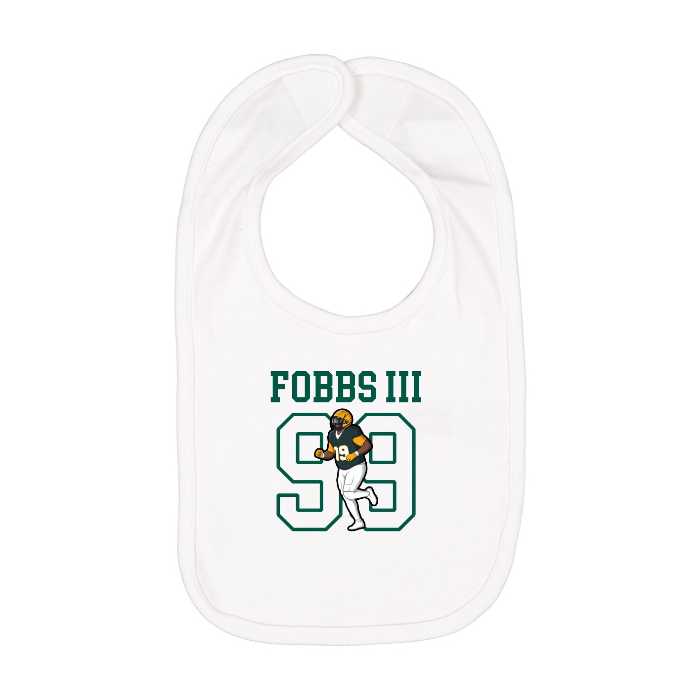 Infant Bib — Shirsey in White