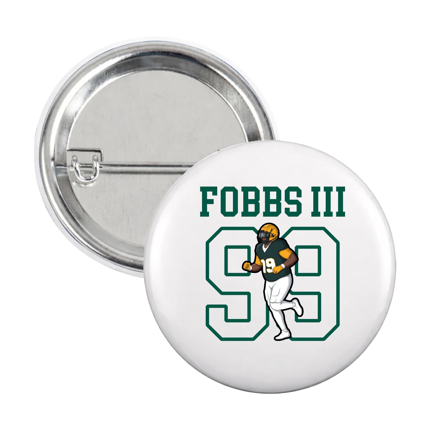 Game Day Button — Shirsey in White