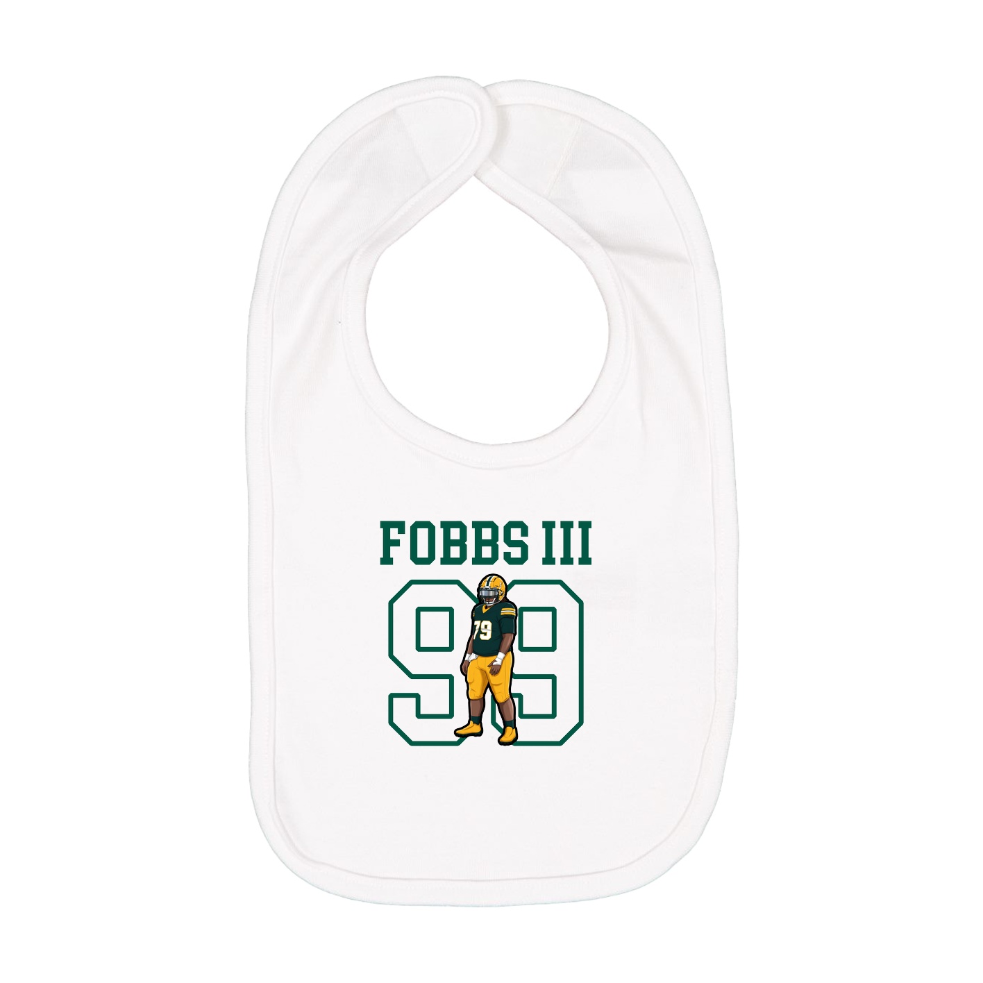 Infant Bib — Shirsey in White