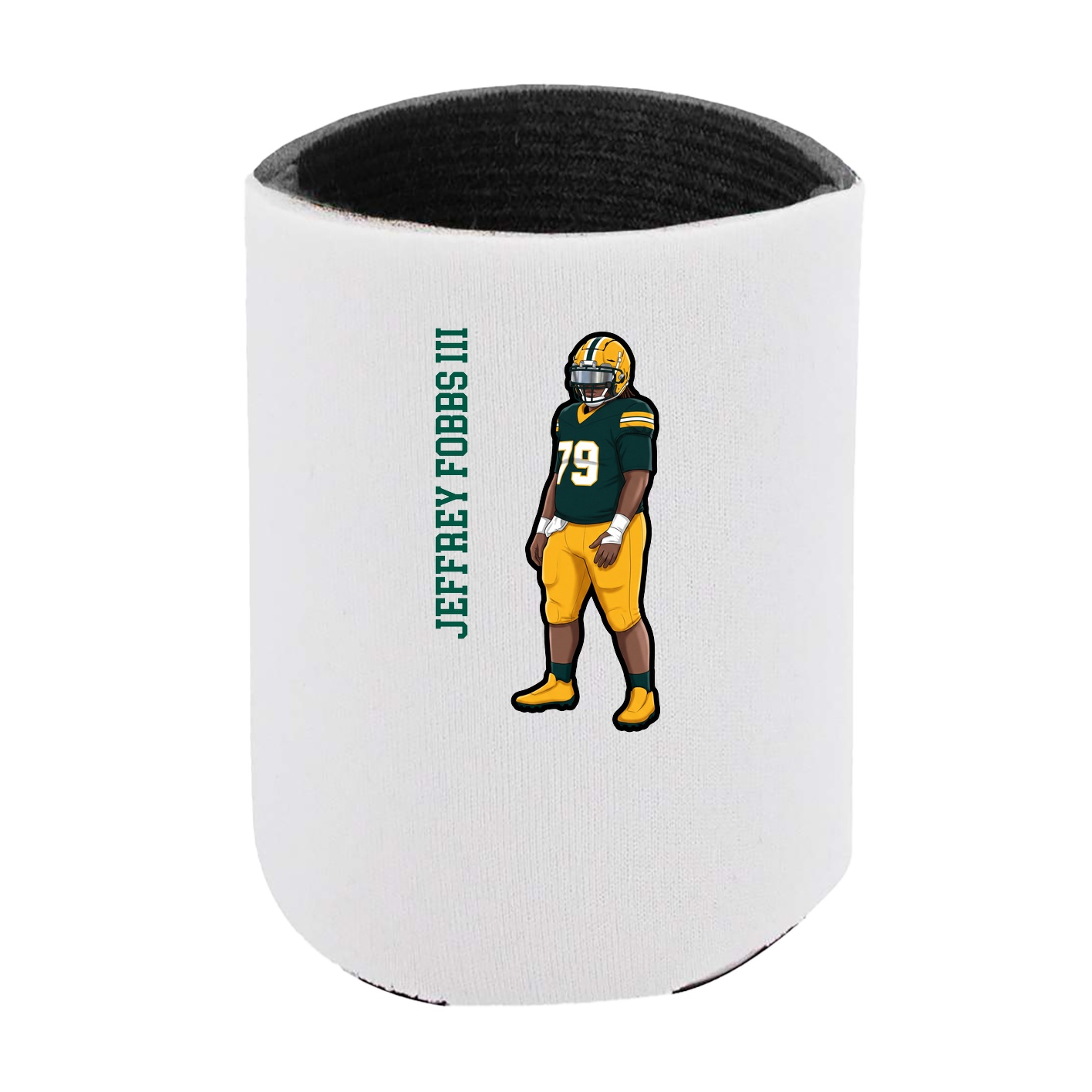 Can Holder — Name Vertical in White