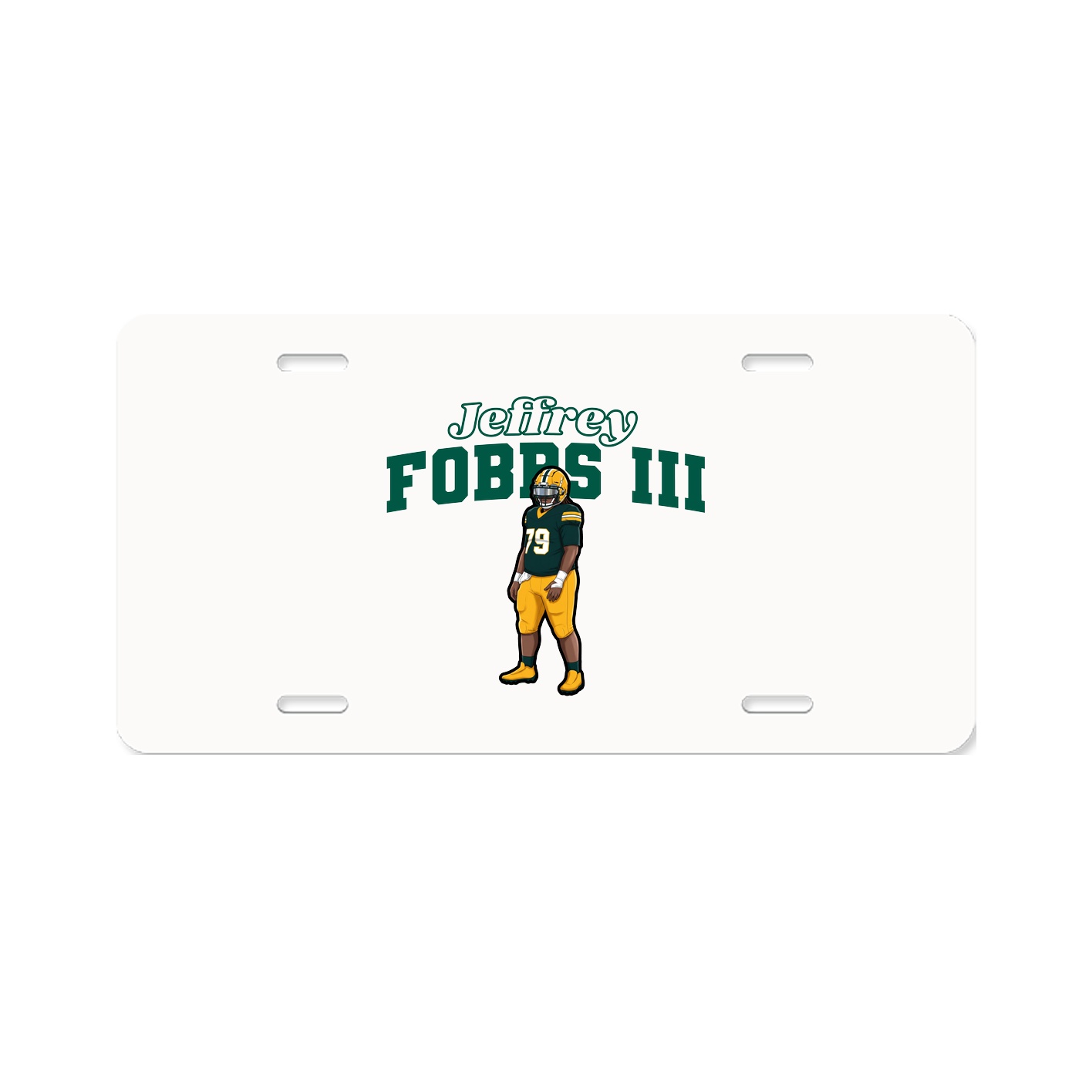 License Plate — Name Arch in Classic
