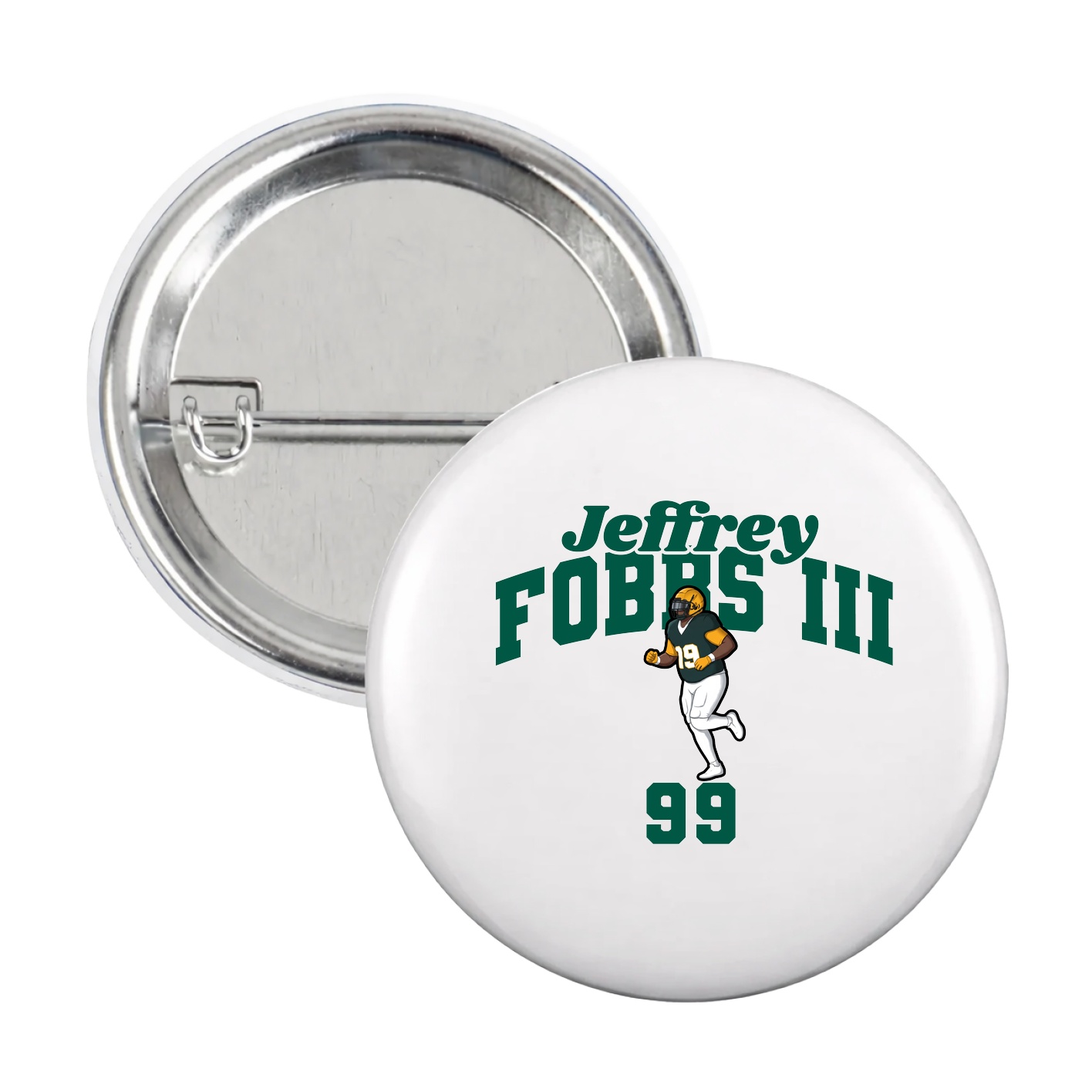 Game Day Button — Signature Arch in White