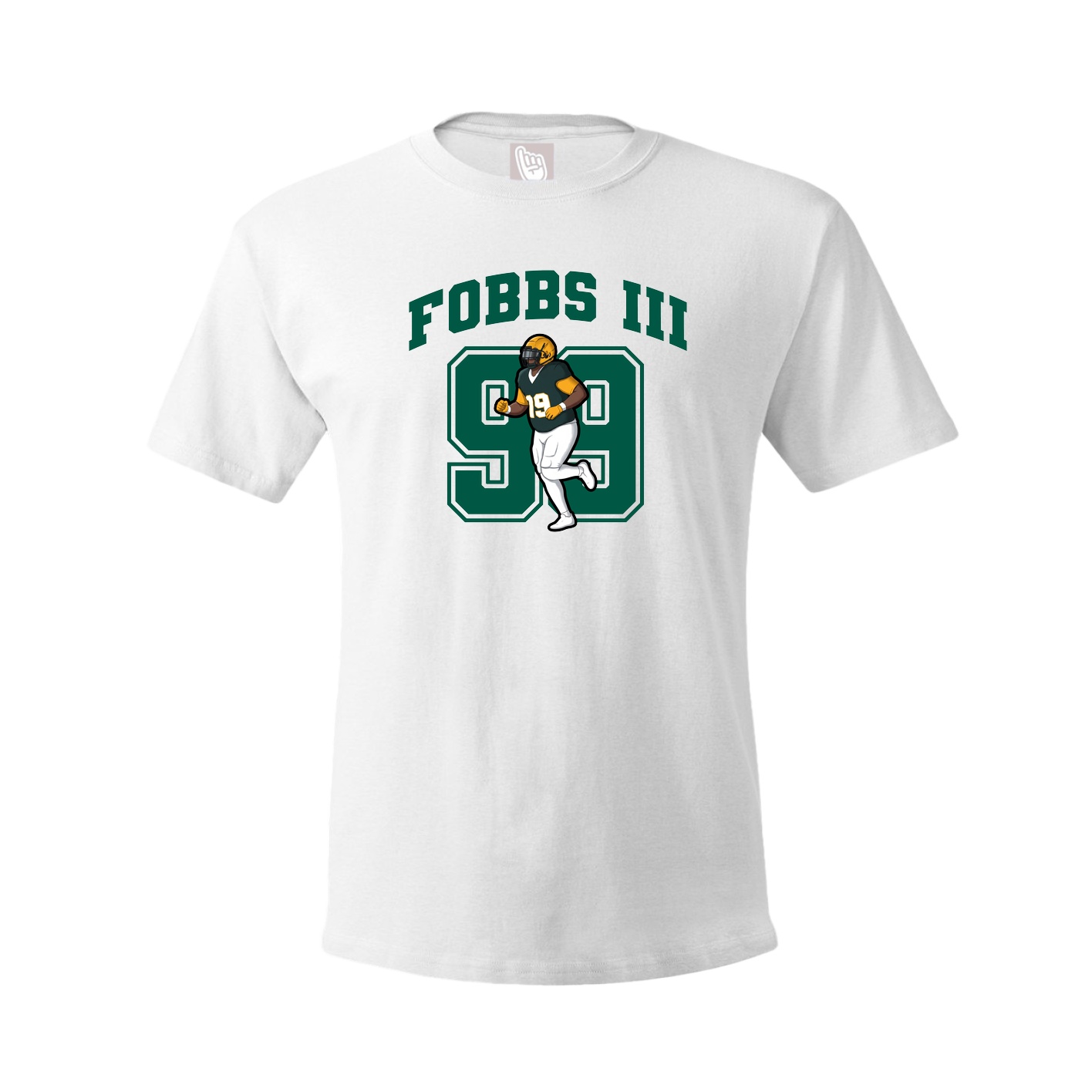 Youth Tee — Number in White