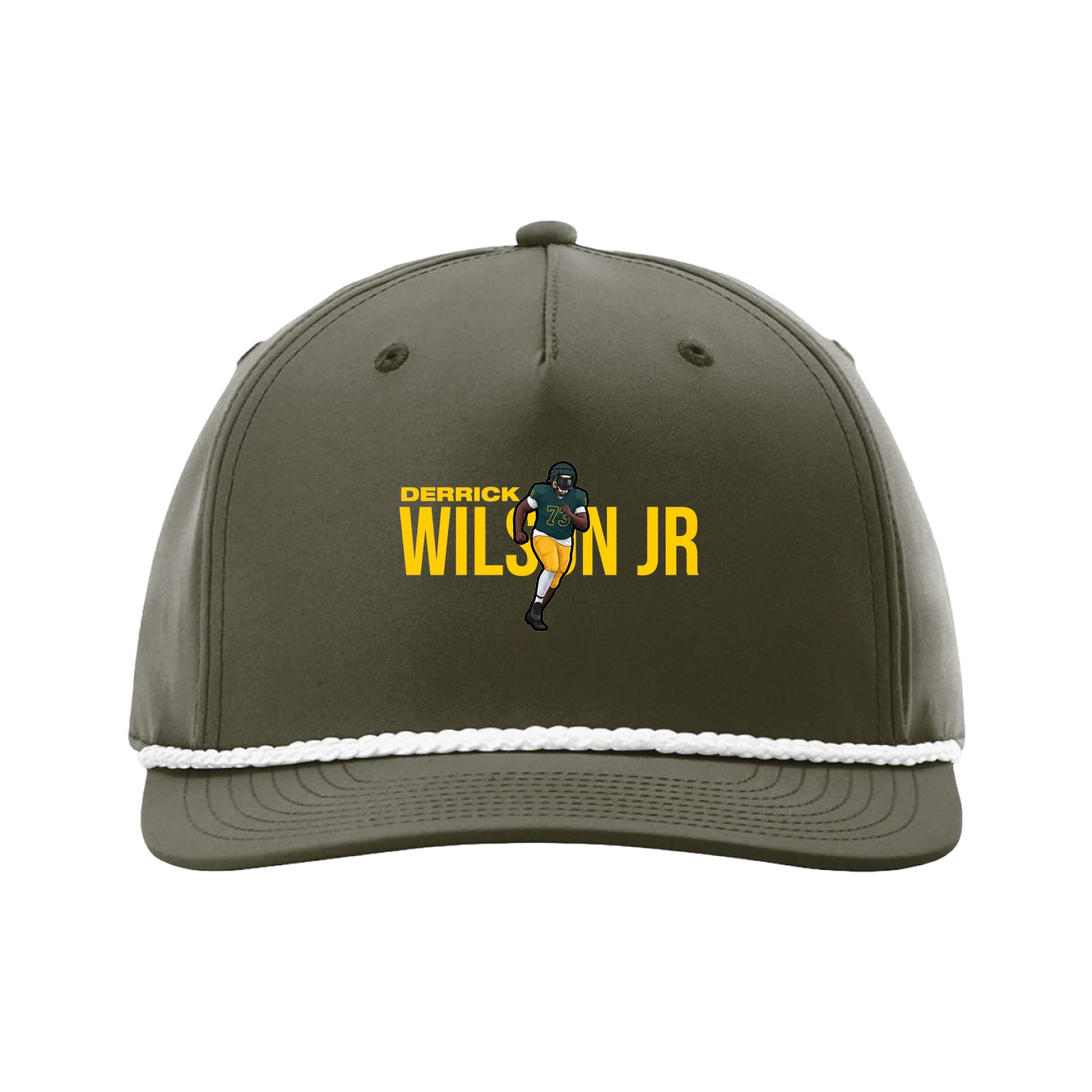 Five-Panel Classic Rope Cap — Player Name in Green