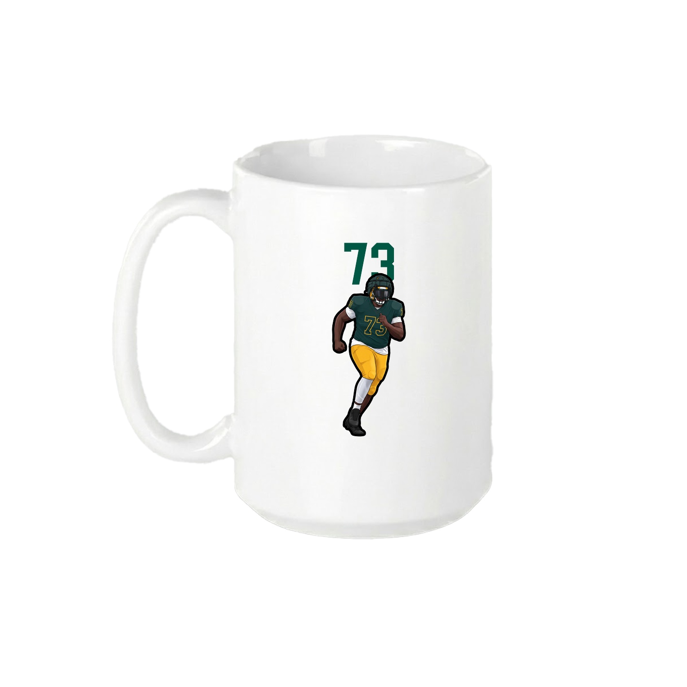 15oz Coffee Mug — Number Top in White