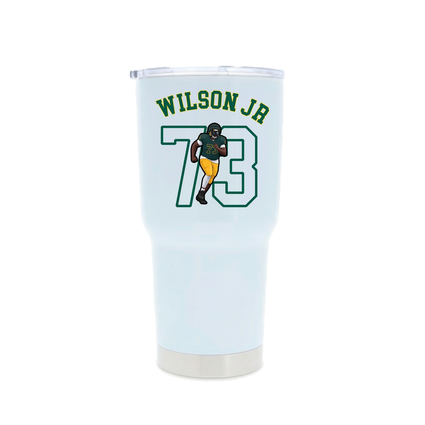 30oz Stainless Steel Tumbler — Shirsey Arch in White