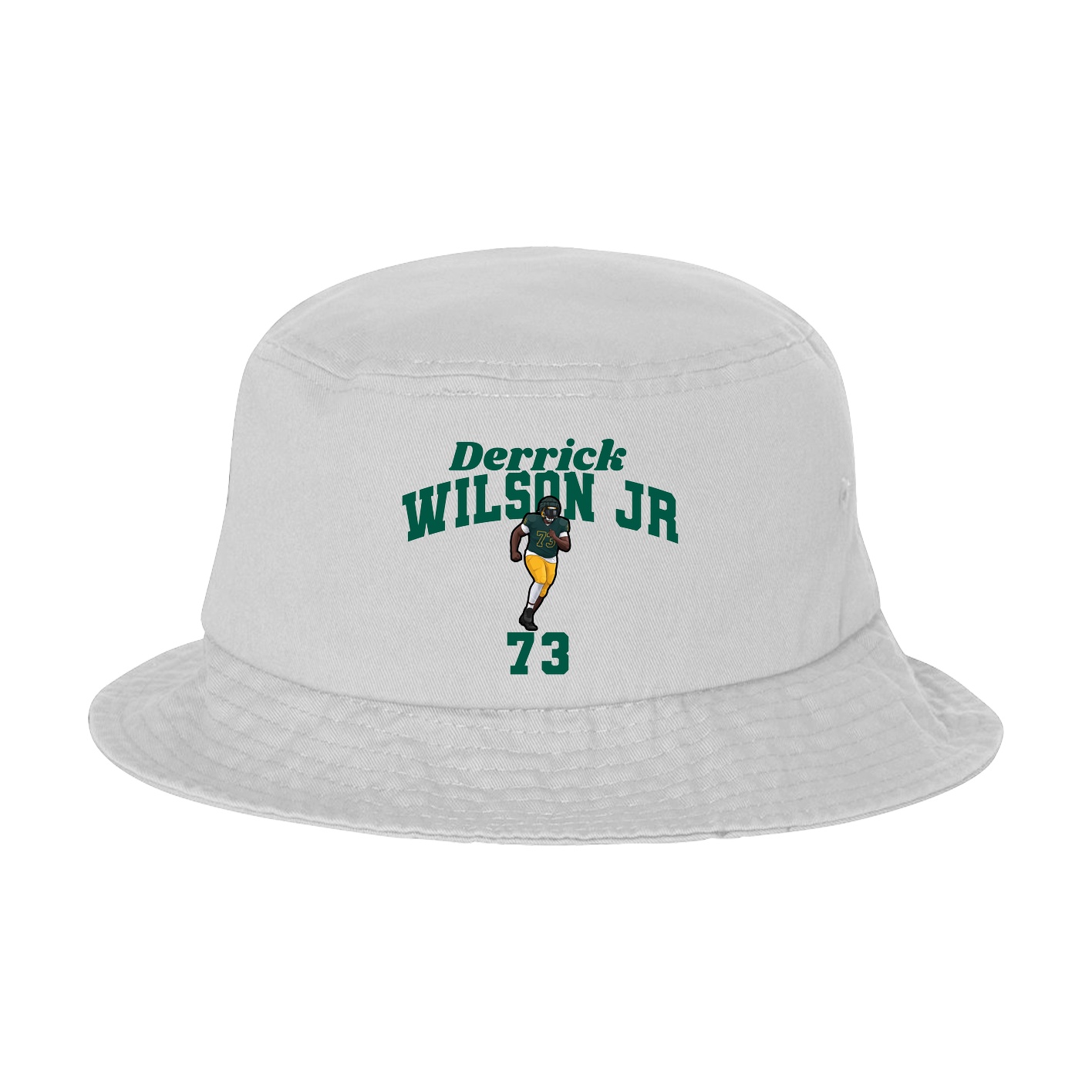 Bucket Cap — Signature Arch in White