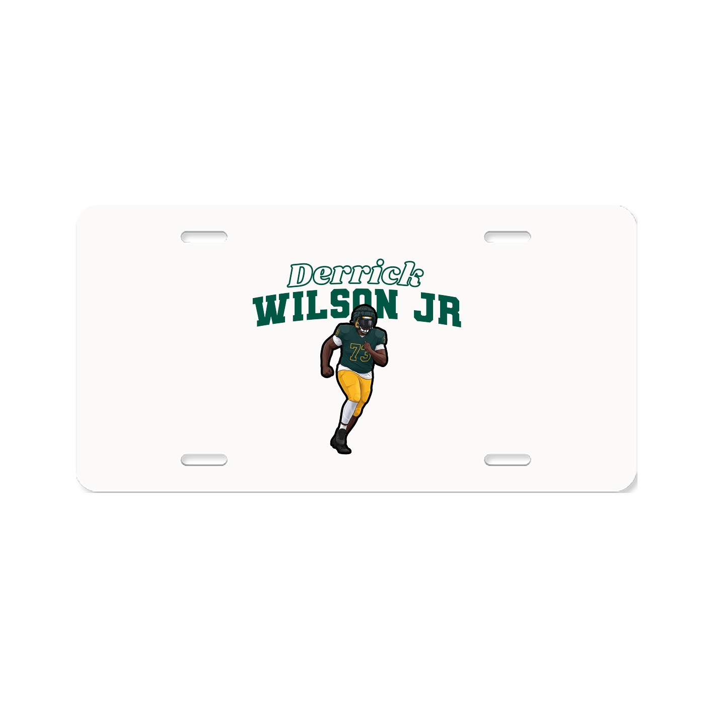 License Plate — Name Arch in Classic
