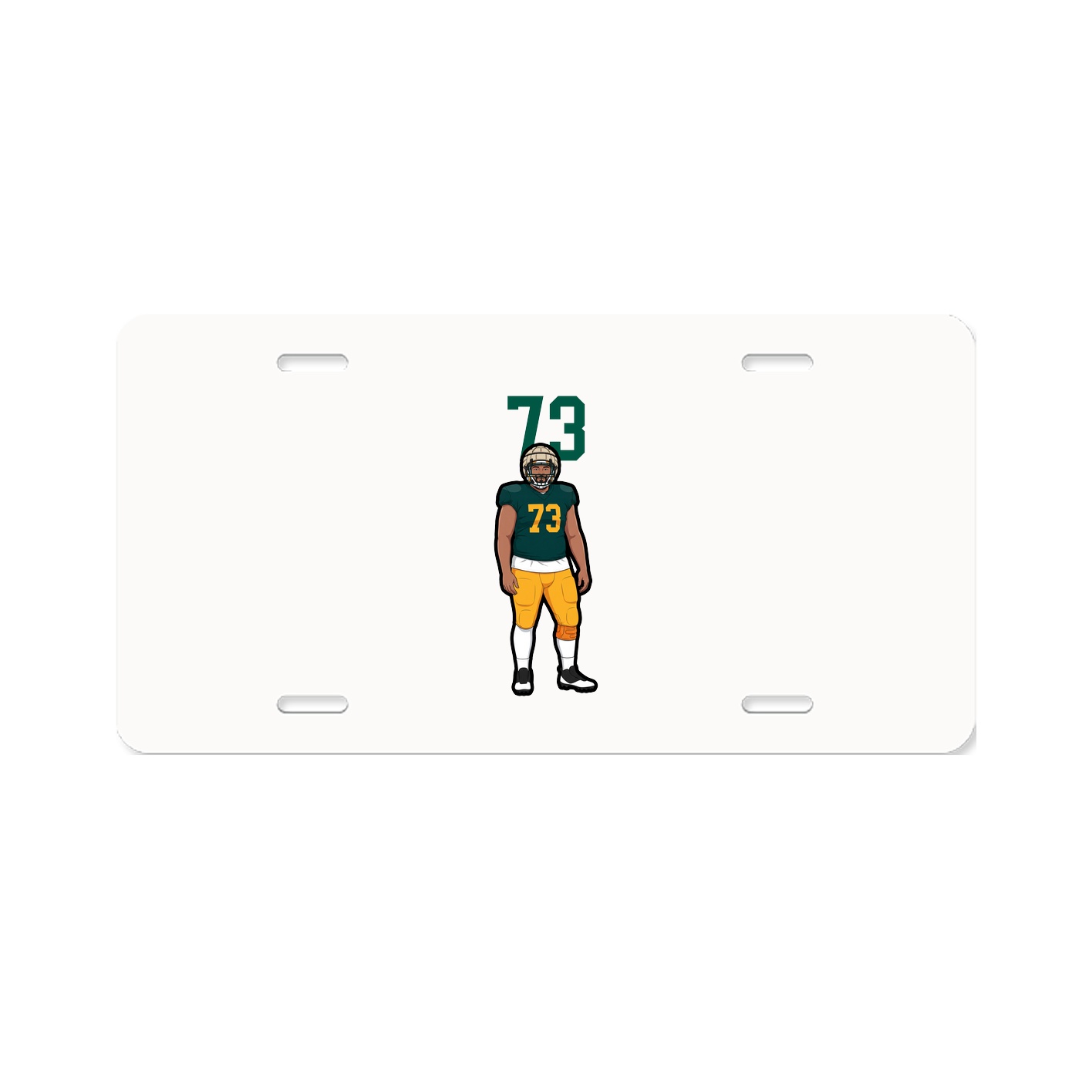 License Plate — Number Top in Classic