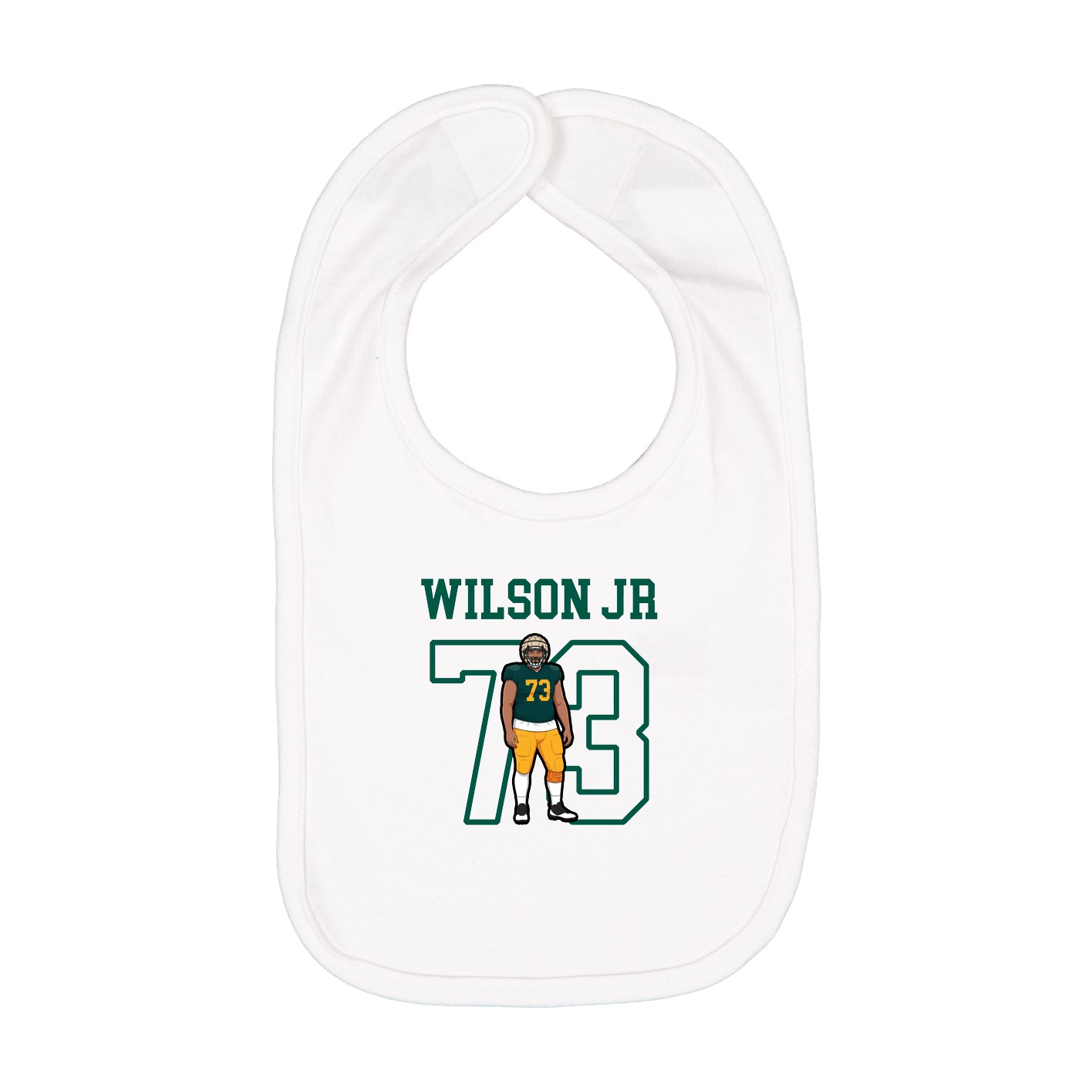 Infant Bib — Shirsey in White