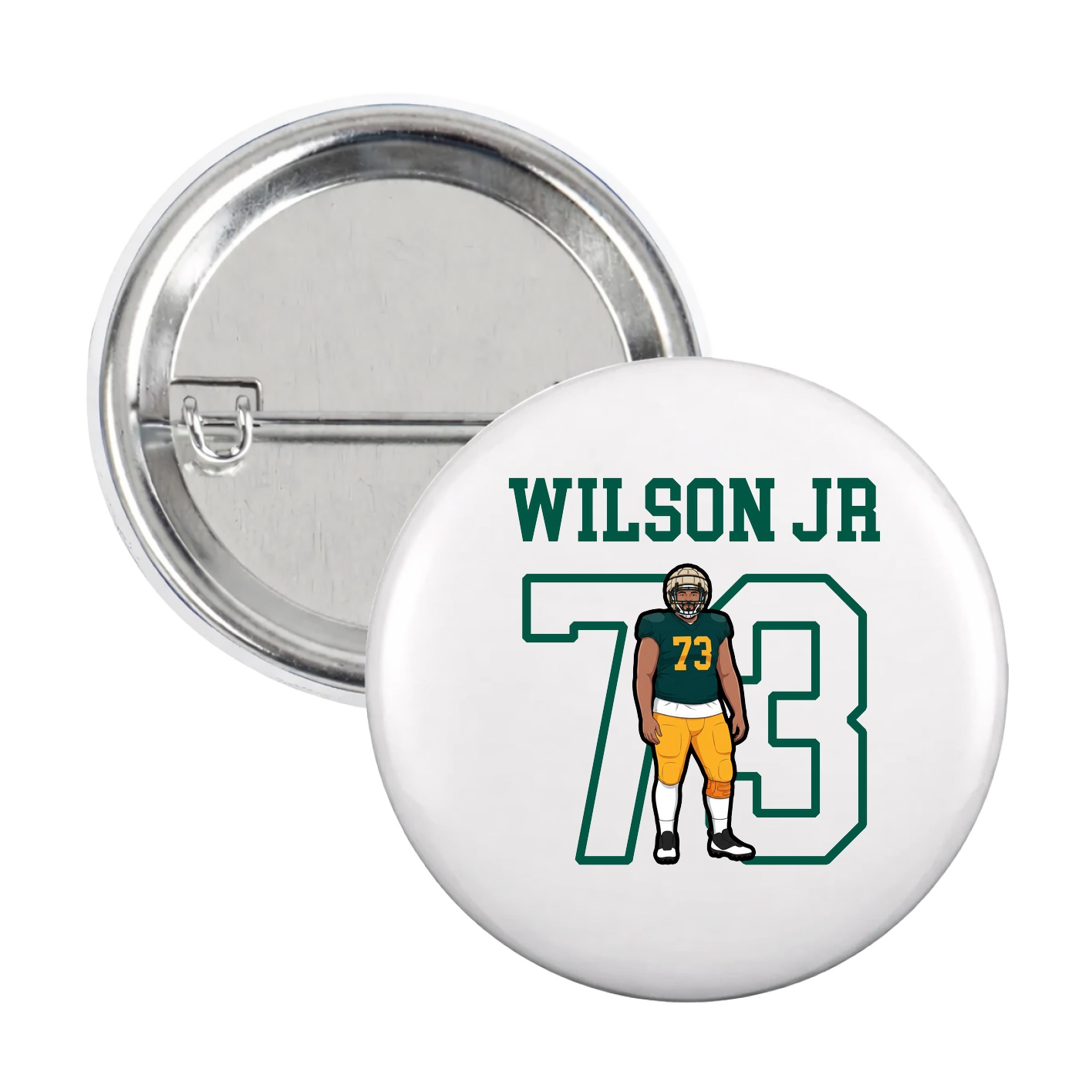 Game Day Button — Shirsey in White