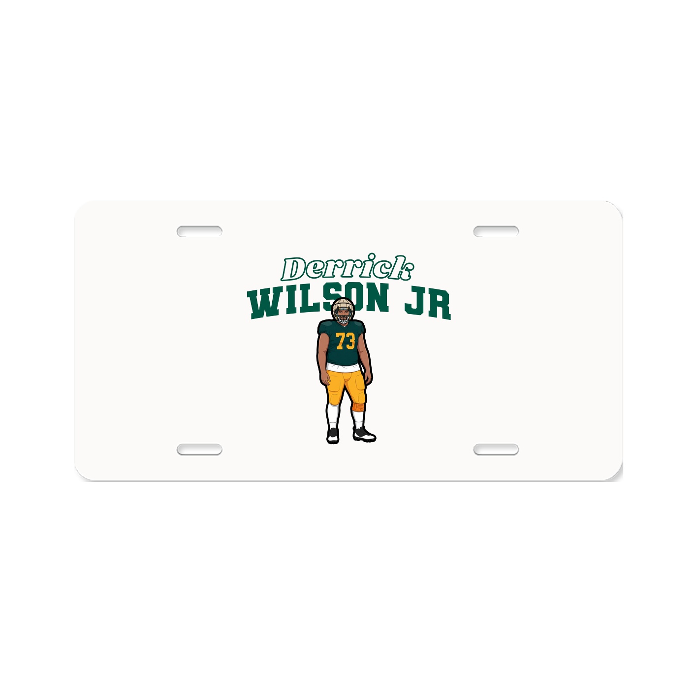 License Plate — Name Arch in Classic