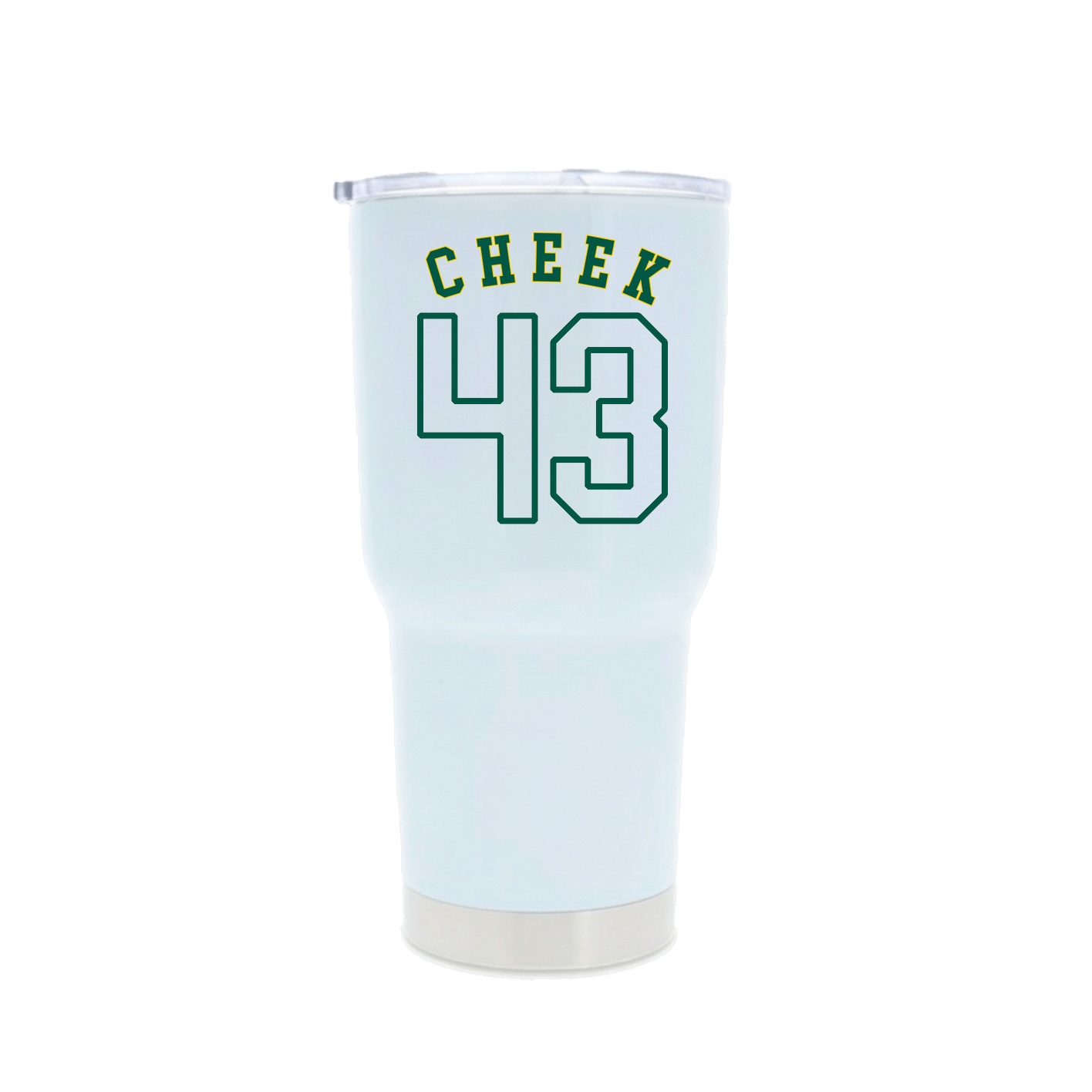 30oz Stainless Steel Tumbler — Shirsey Arch in White