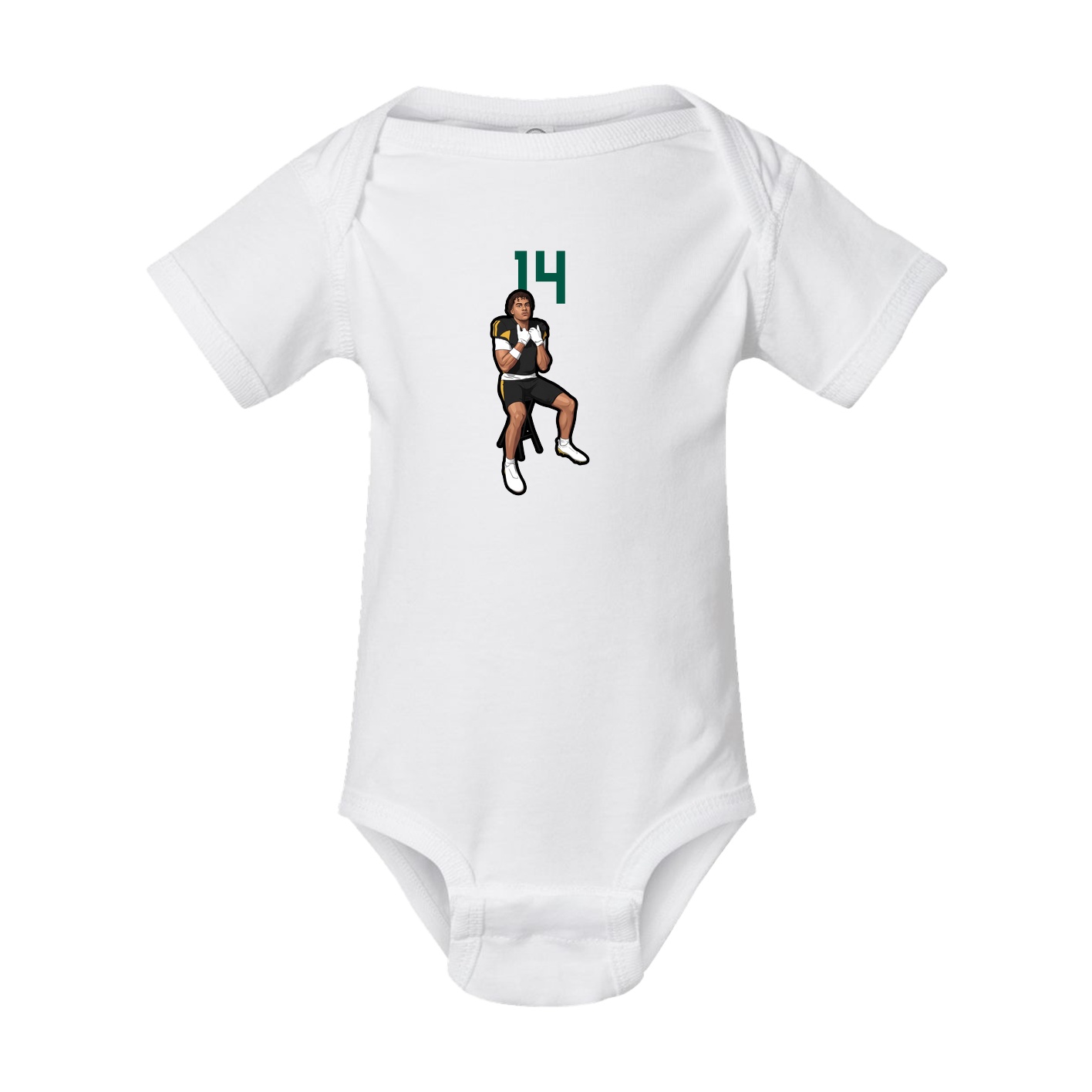 Baby Onesie — Number Top in White