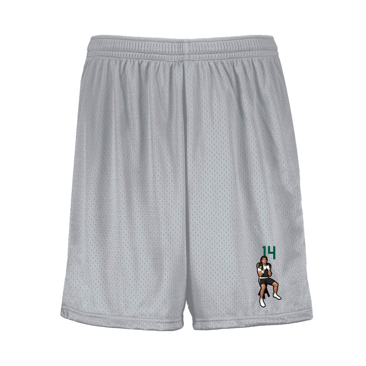 Shorts — Number Top in Silver