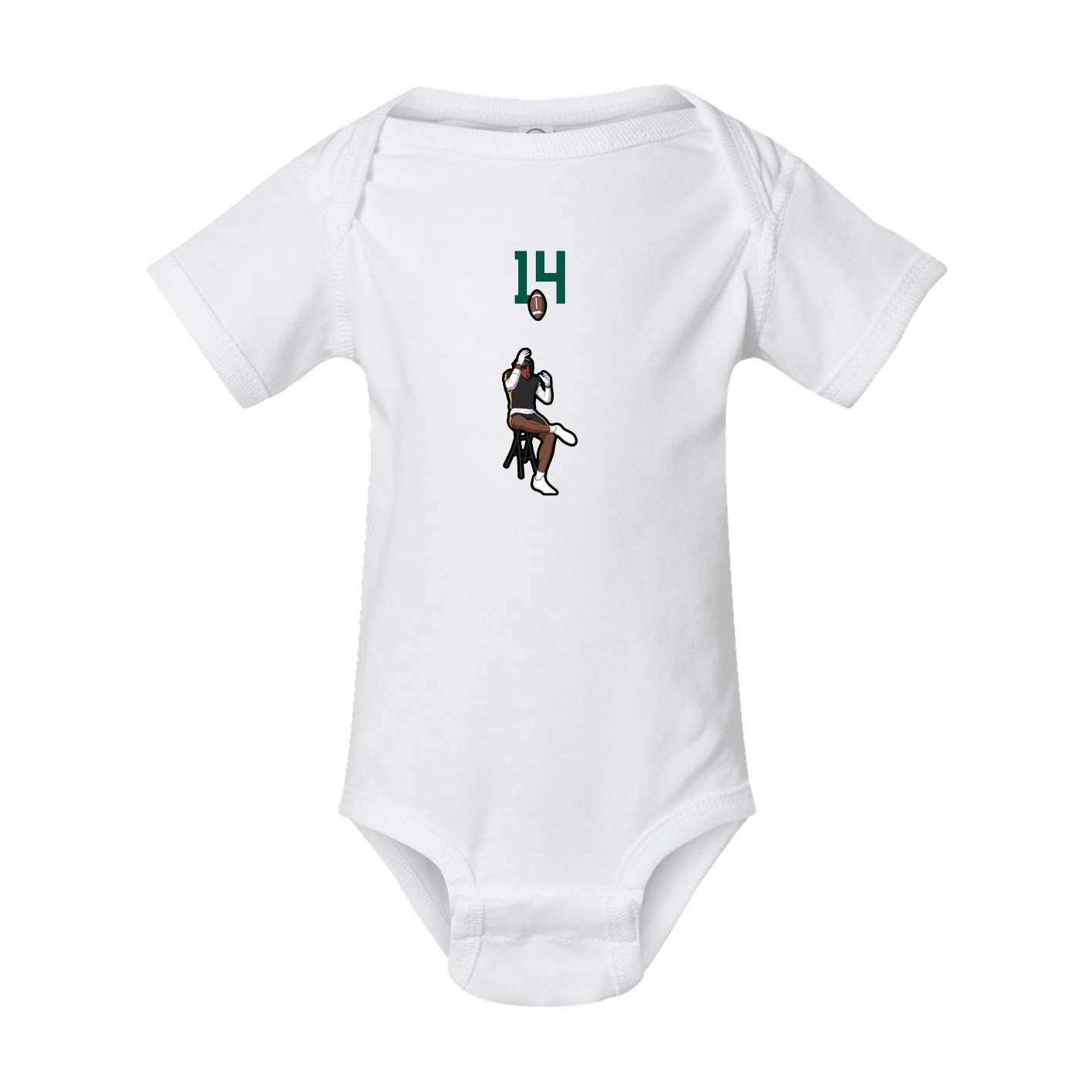 Baby Onesie — Number Top in White