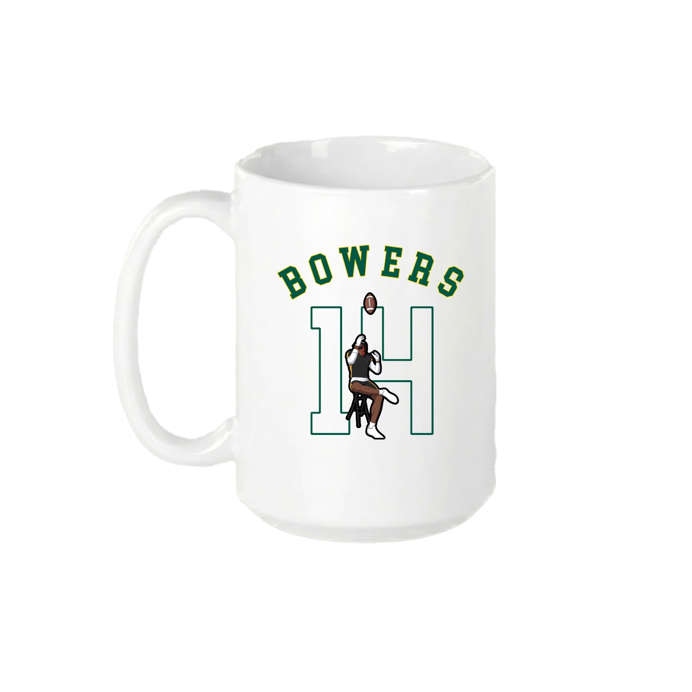 15oz Coffee Mug — Shirsey Arch in White