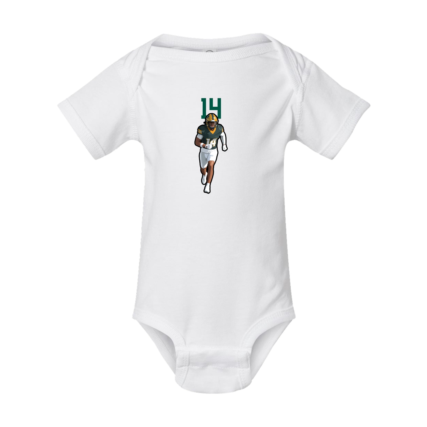Baby Onesie — Number Top in White