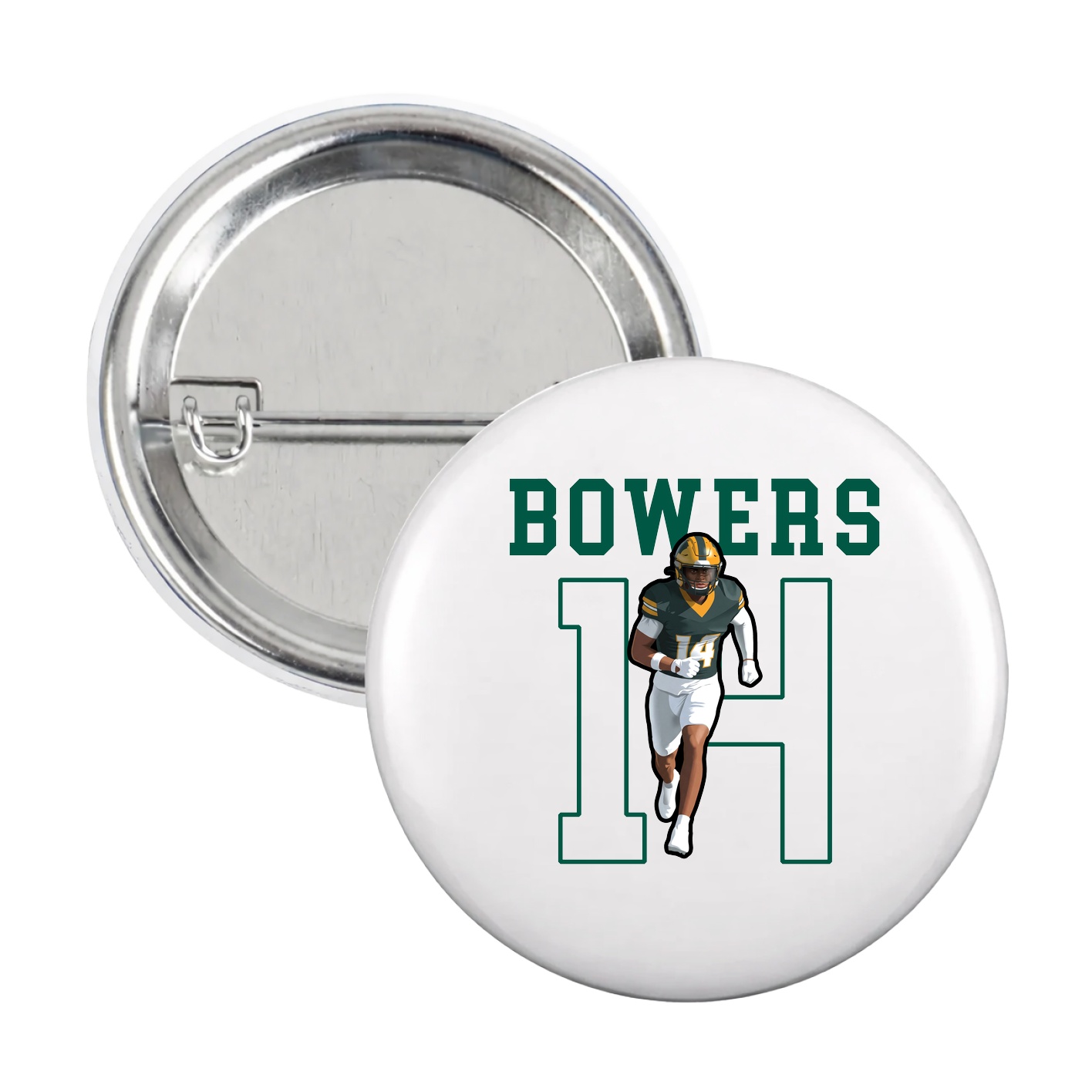Game Day Button — Shirsey in White