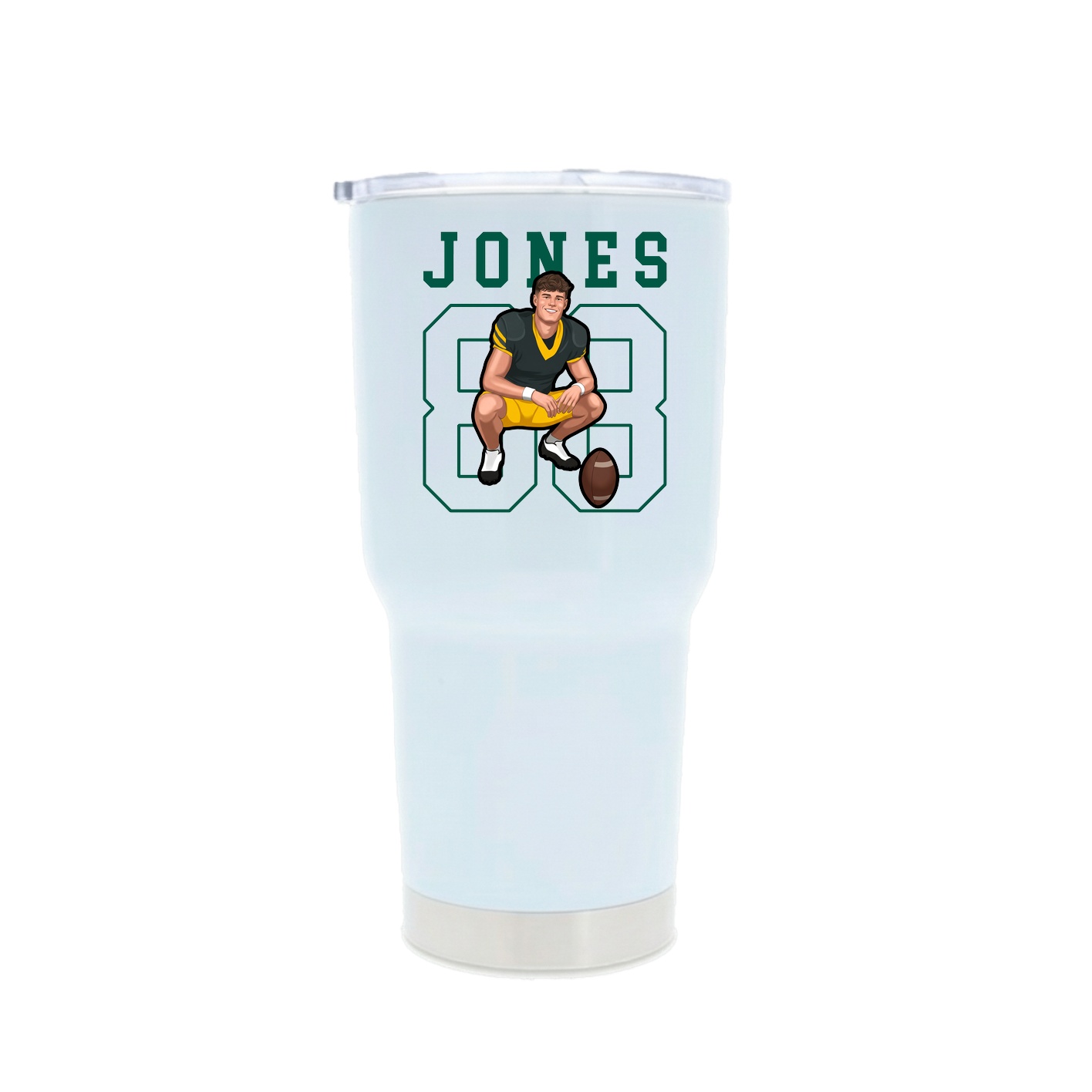 30oz Stainless Steel Tumbler — Shirsey in White