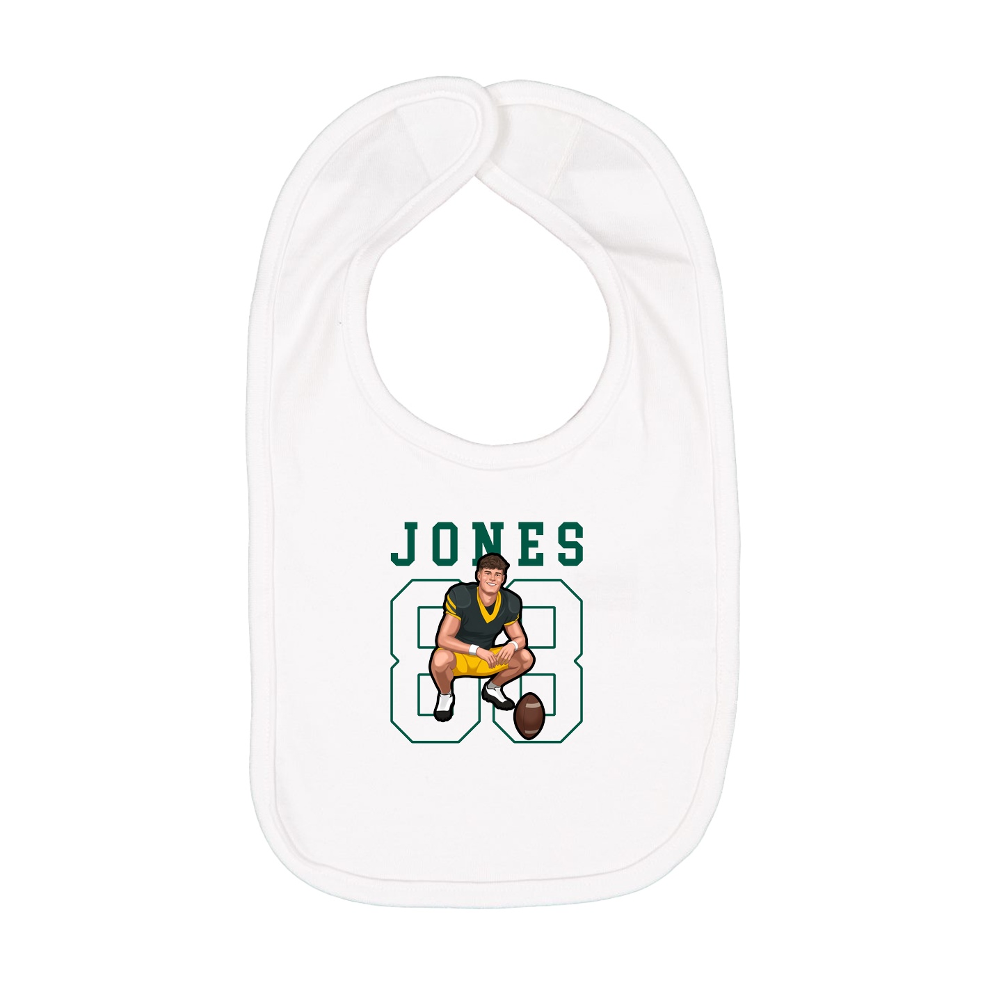 Infant Bib — Shirsey in White