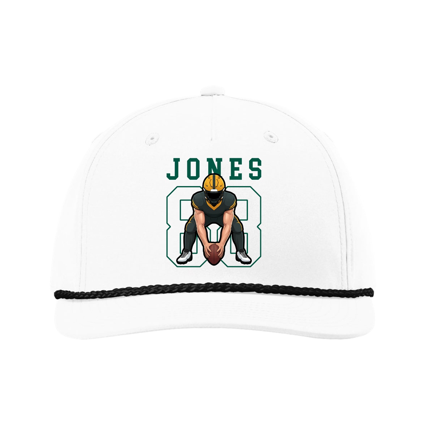 Five-Panel Classic Rope Cap — Shirsey in White