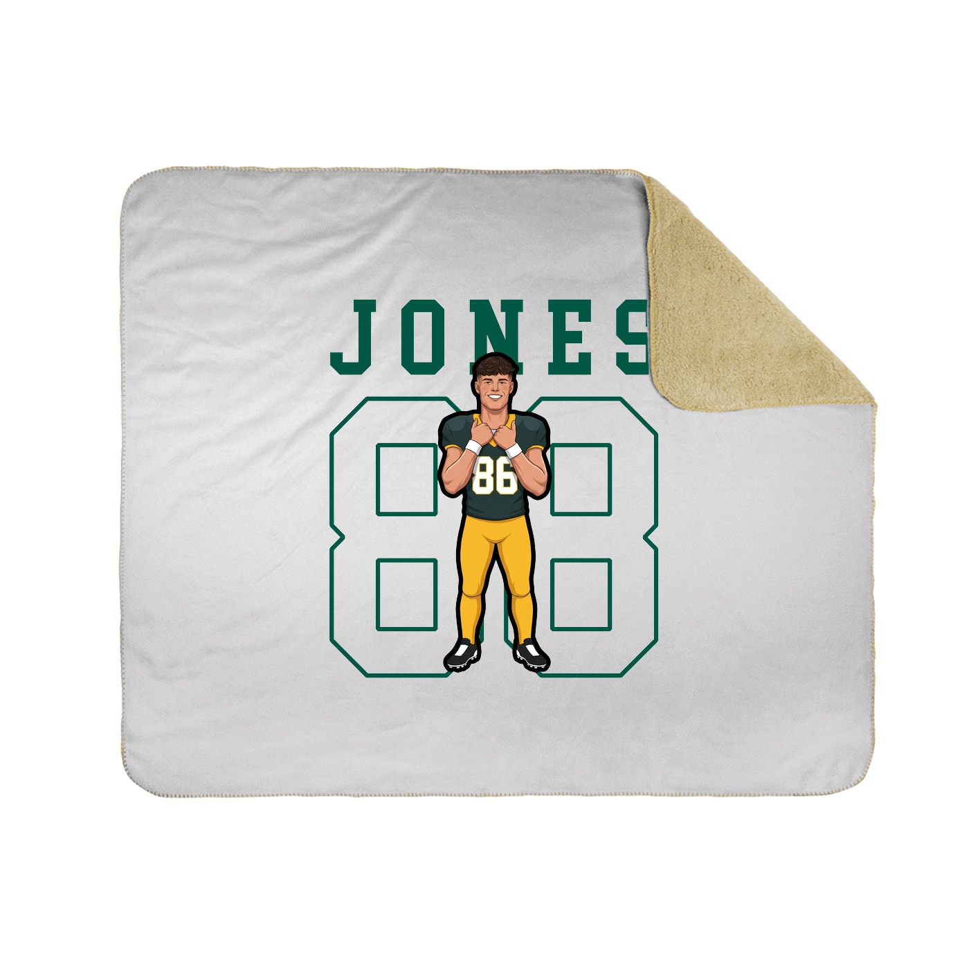Throw Blanket — Shirsey in White
