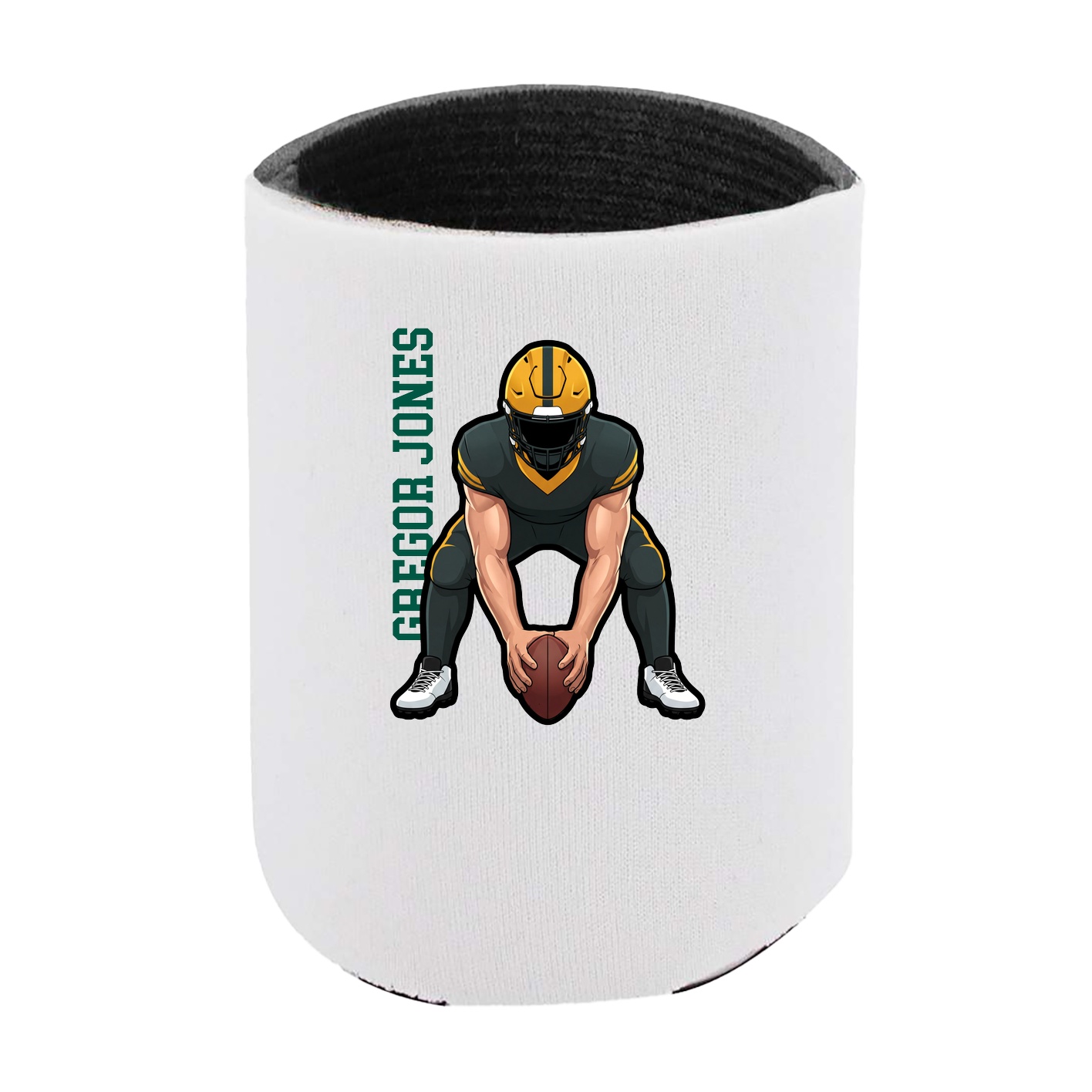 Can Holder — Name Vertical in White