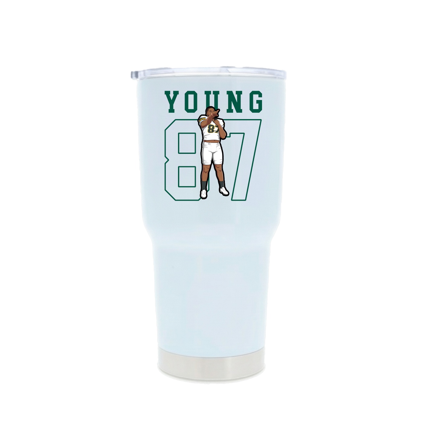 30oz Stainless Steel Tumbler — Shirsey in White